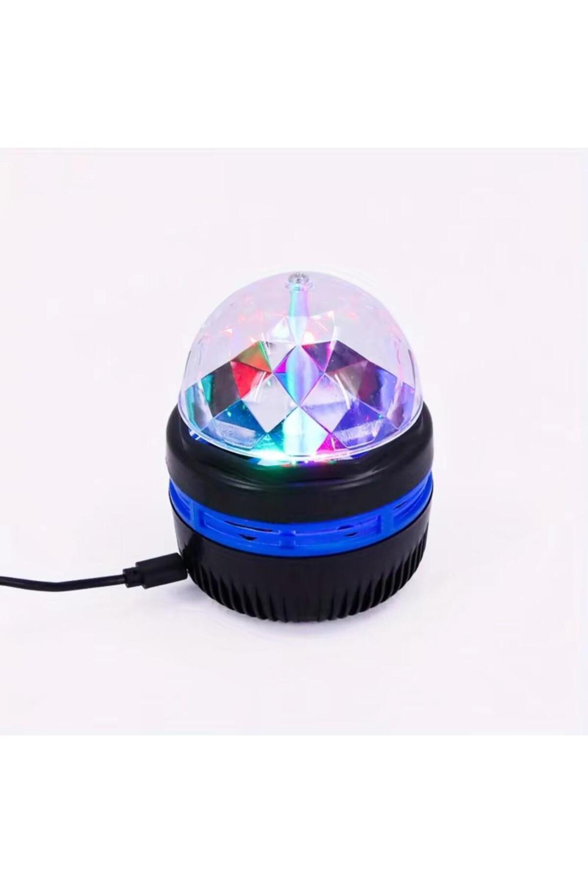 RASLAN Disko topu Yansıtmalı Dönen Projeksiyon Gece Lambası - Çocuk Bebek Odası Magic Ball fotoğrafı 2 (önizleme)