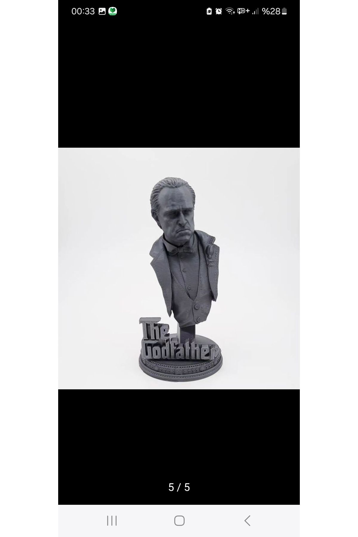 HANART He godfather baba marlon brando 15 cm figür büst