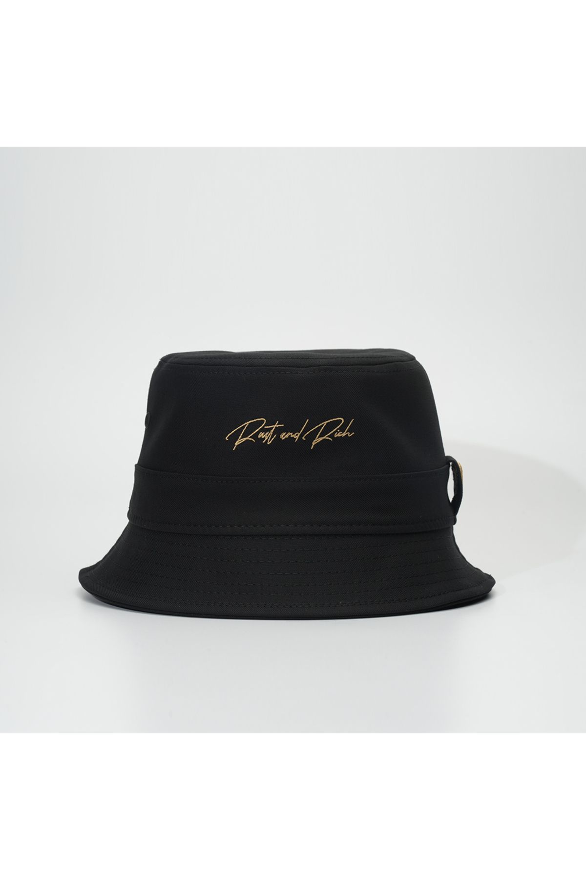 Rust&Rich Kadın Erkek Siyah Bucket Şapka-Timeless Collection-Basic S/M