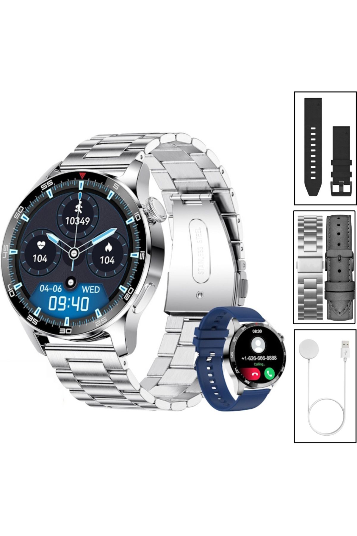 SONREİR Watch GT3 PRO Erkek Akıllı Saat, Klasik AMOLED Sesli Görüşme,NFC Android iPhone Huawei Uyumlu 8,9,10