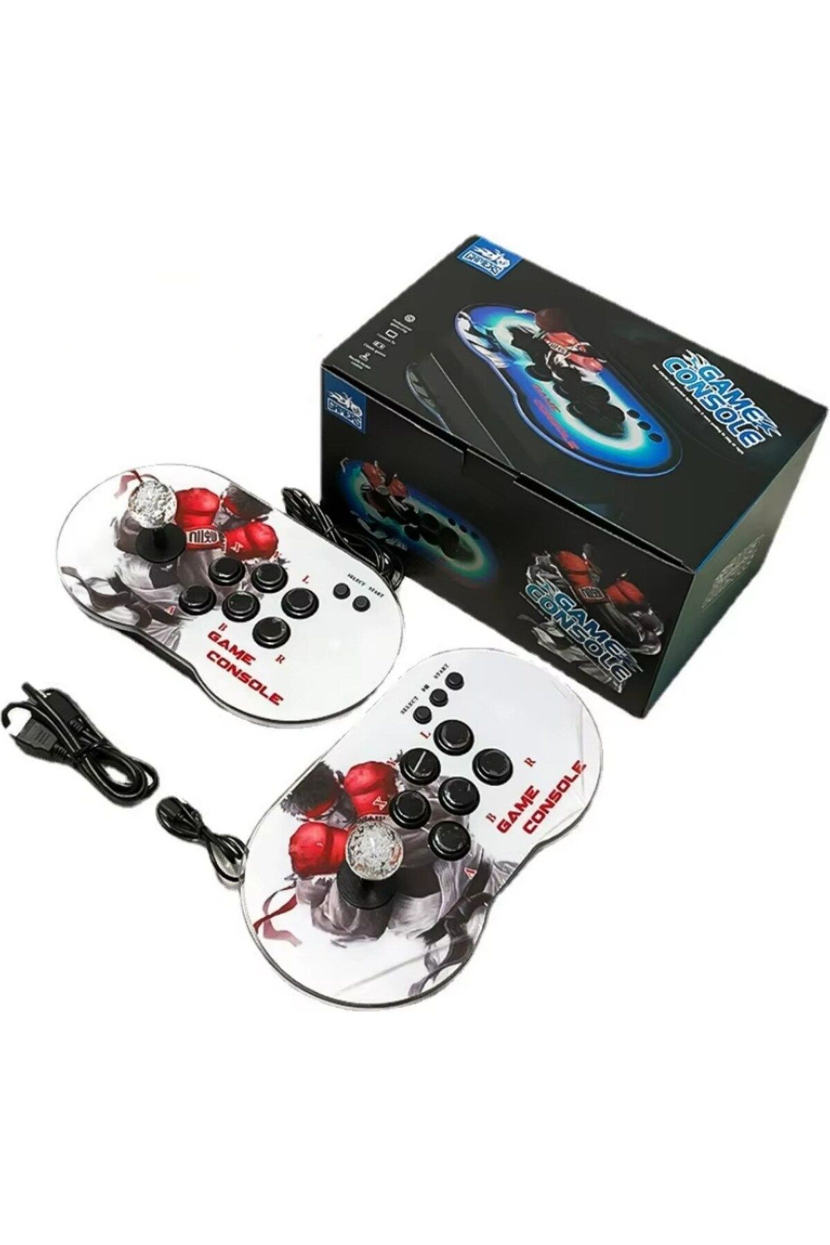 Doreka M9 Çift Rocker 15.000+OYUN Hd 4K Arcade Denetleyici Joystick Mini Arcade Tv Oyun Konsolu 64GB