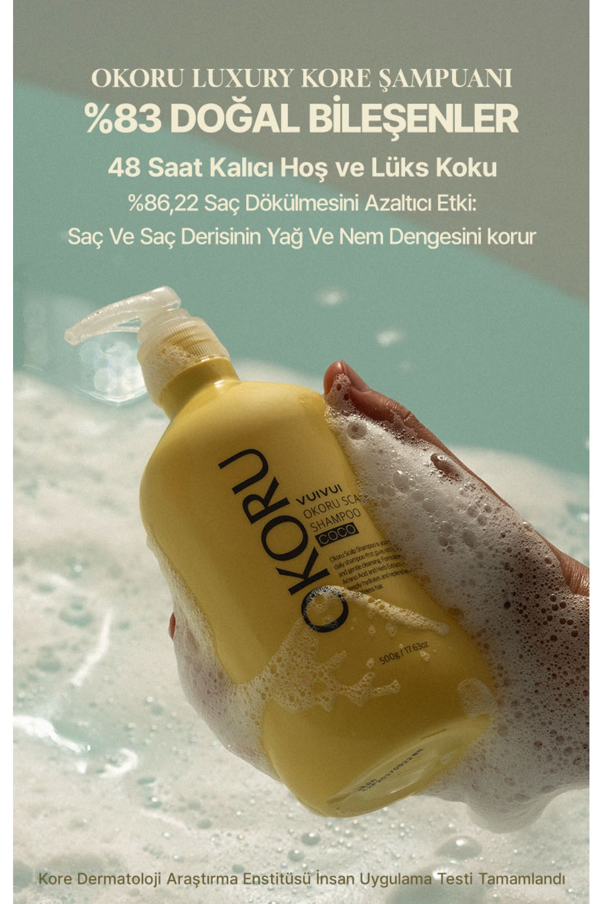 OKORU-Coco Hair Loss and Anti-Dandruff Korean Shampoo 500ml 2