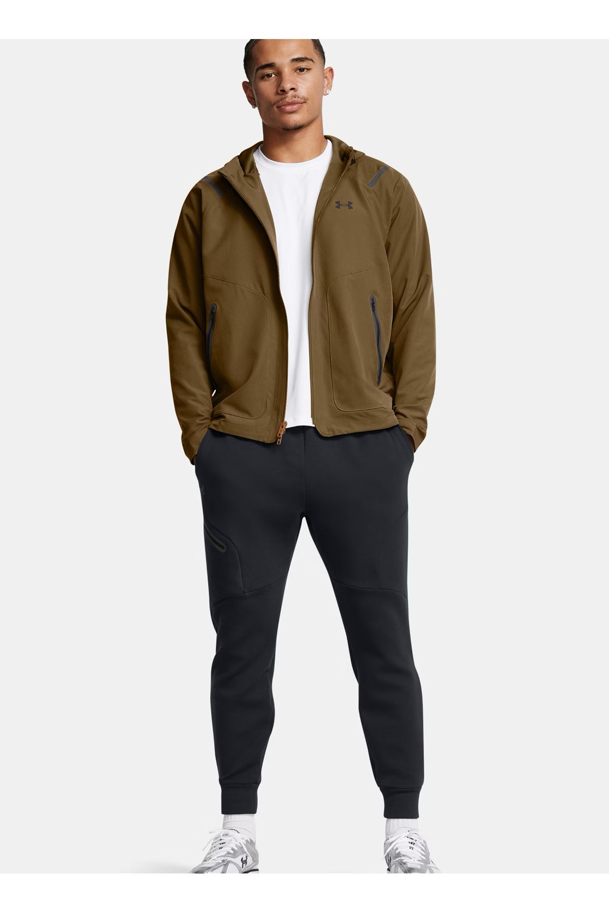 کت نارنجی مردانه کاشی ژاکت ZIP 'S 498 UA غیرقابل توقف L Under Armour