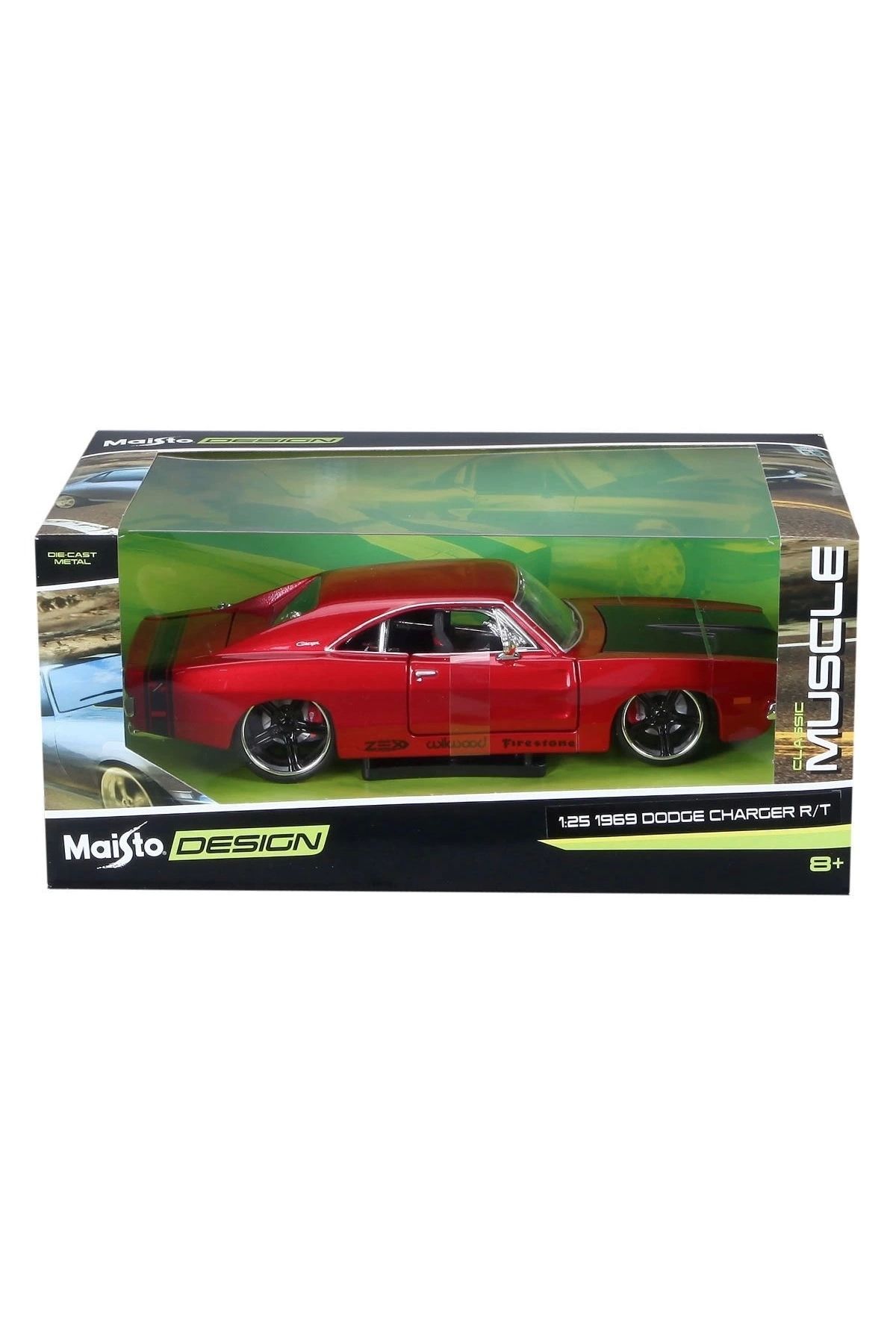 NECO TOYS MAY 32537 1969 Dodge Charger R T 1:25 Model Araba -Necotoys