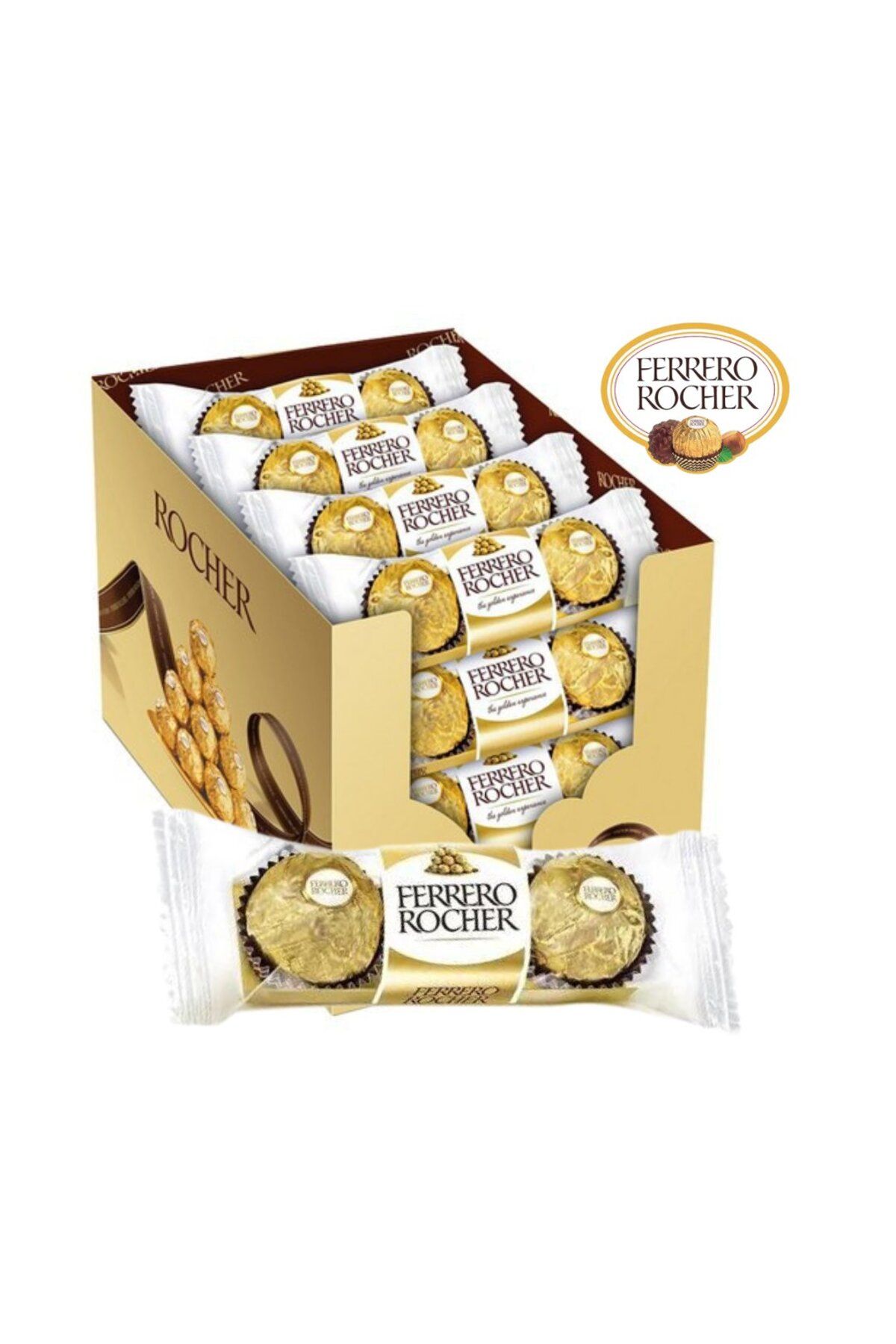 Ferrero Rocher 3'lü 37,5 Gr x 16 Adet