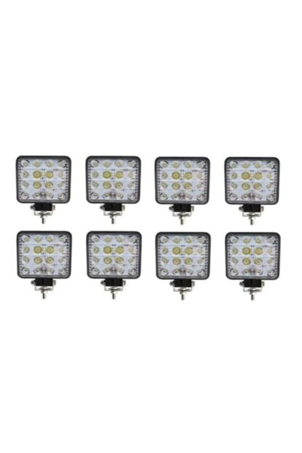 Karden 16 Ledli Çalışma Lambası 8 Adet 12-24 Volt Uyumlu