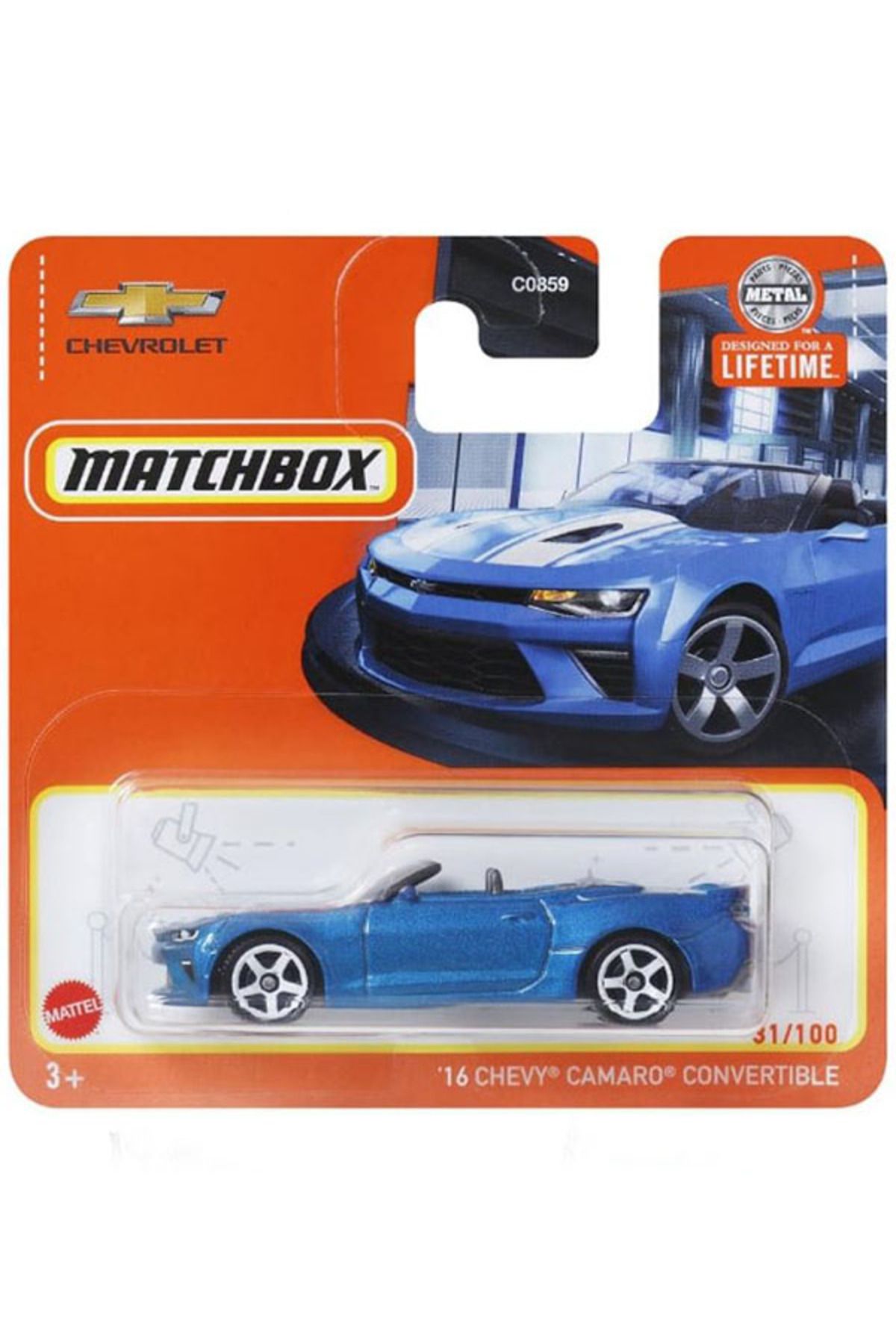 HOT WHEELS Matchbox - '16 Chevy Camaro Convertible - Mavi (1/64)