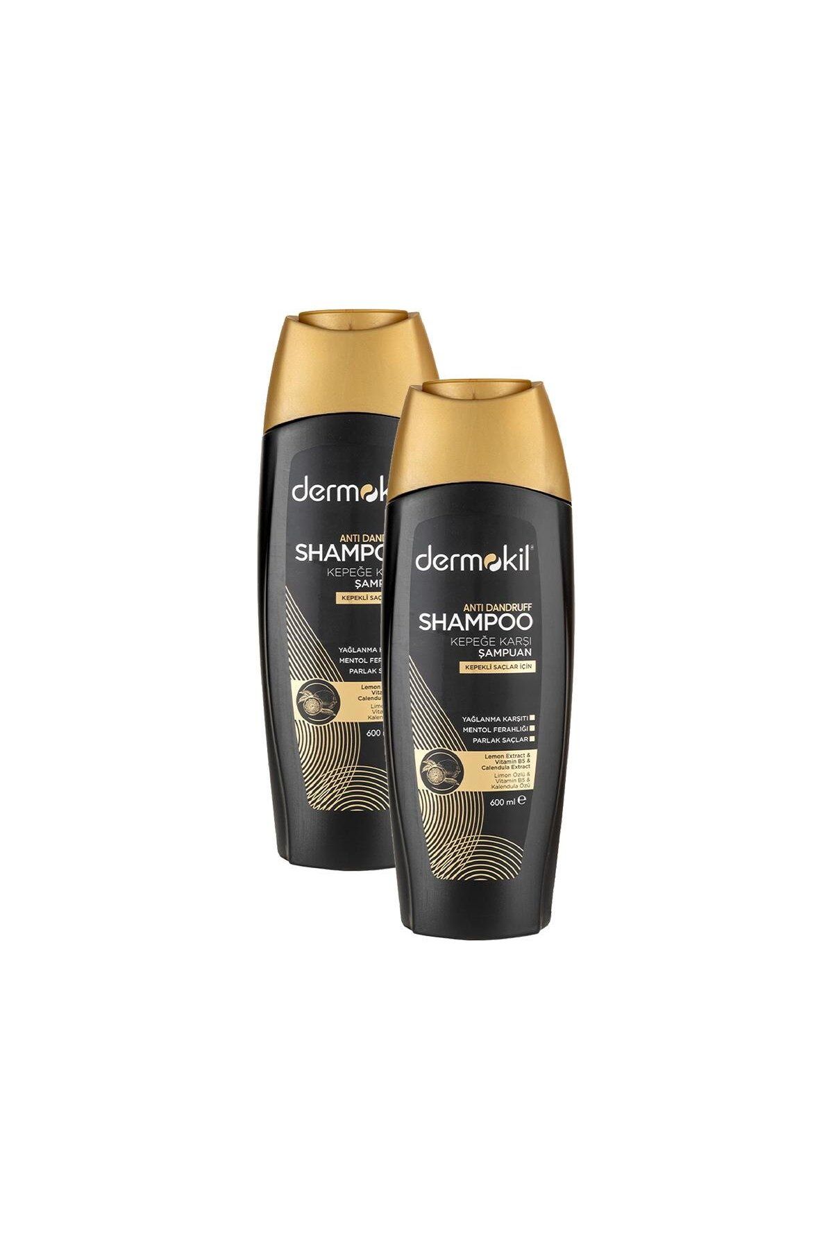Dermokil-Anti-Dandruff Shampoo 600 Ml. Set of Two 2