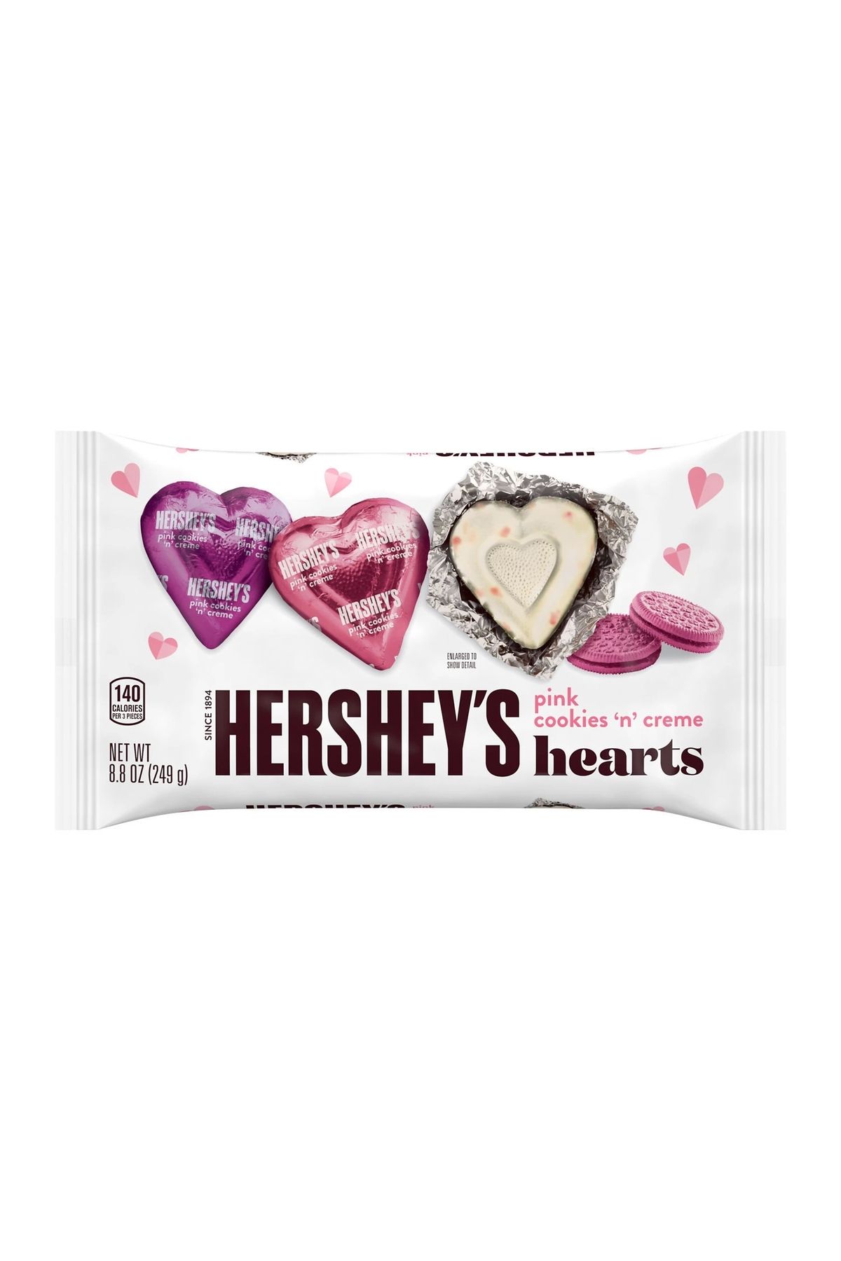 Candy Pink Cookies 'n' Creme Hearts Sevgililer Günü Çikolatası 249 gr