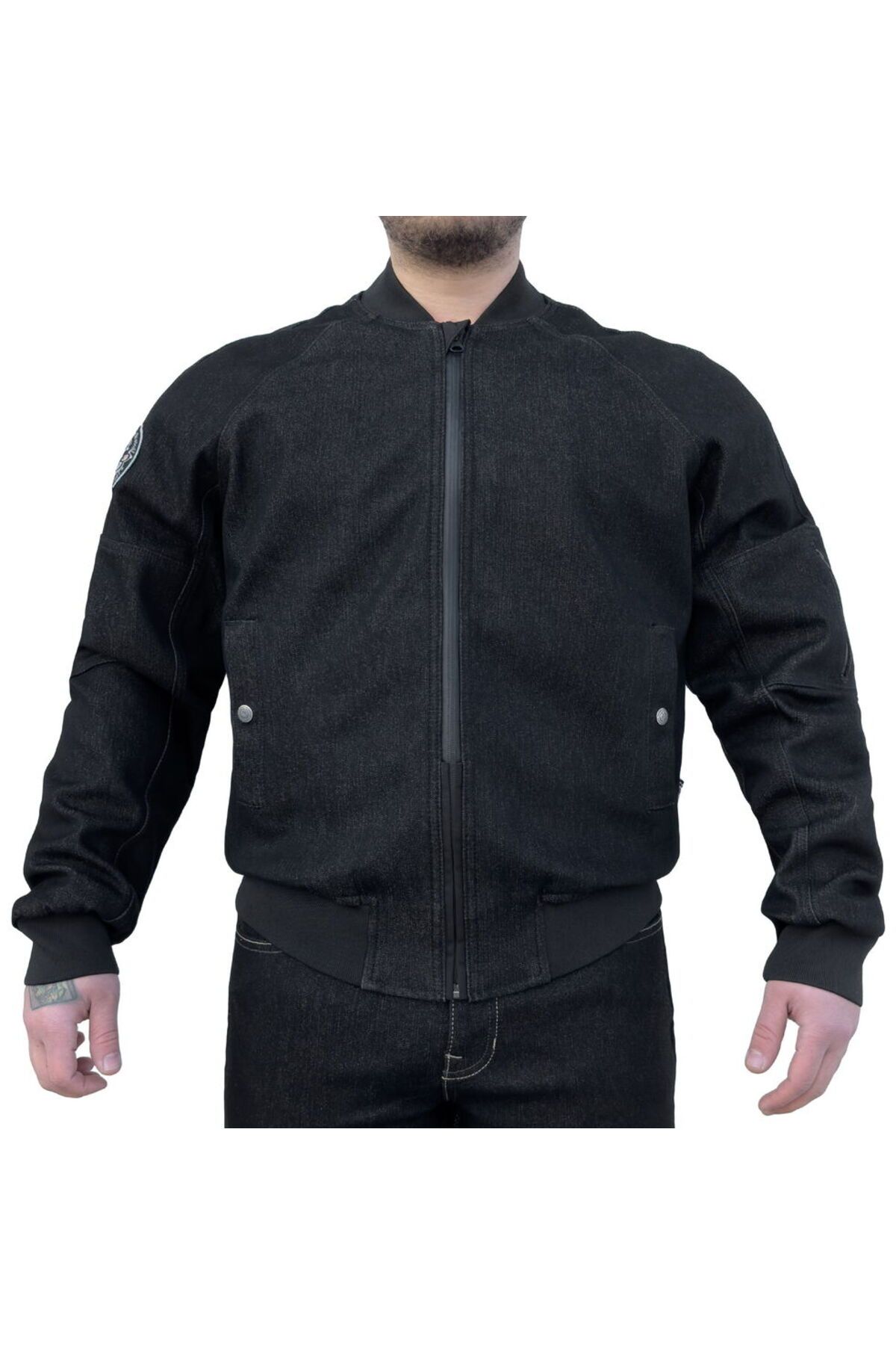 The Biker Jeans NIGHT FLIGHT BOMBER  BLACK KORUMALI MONT