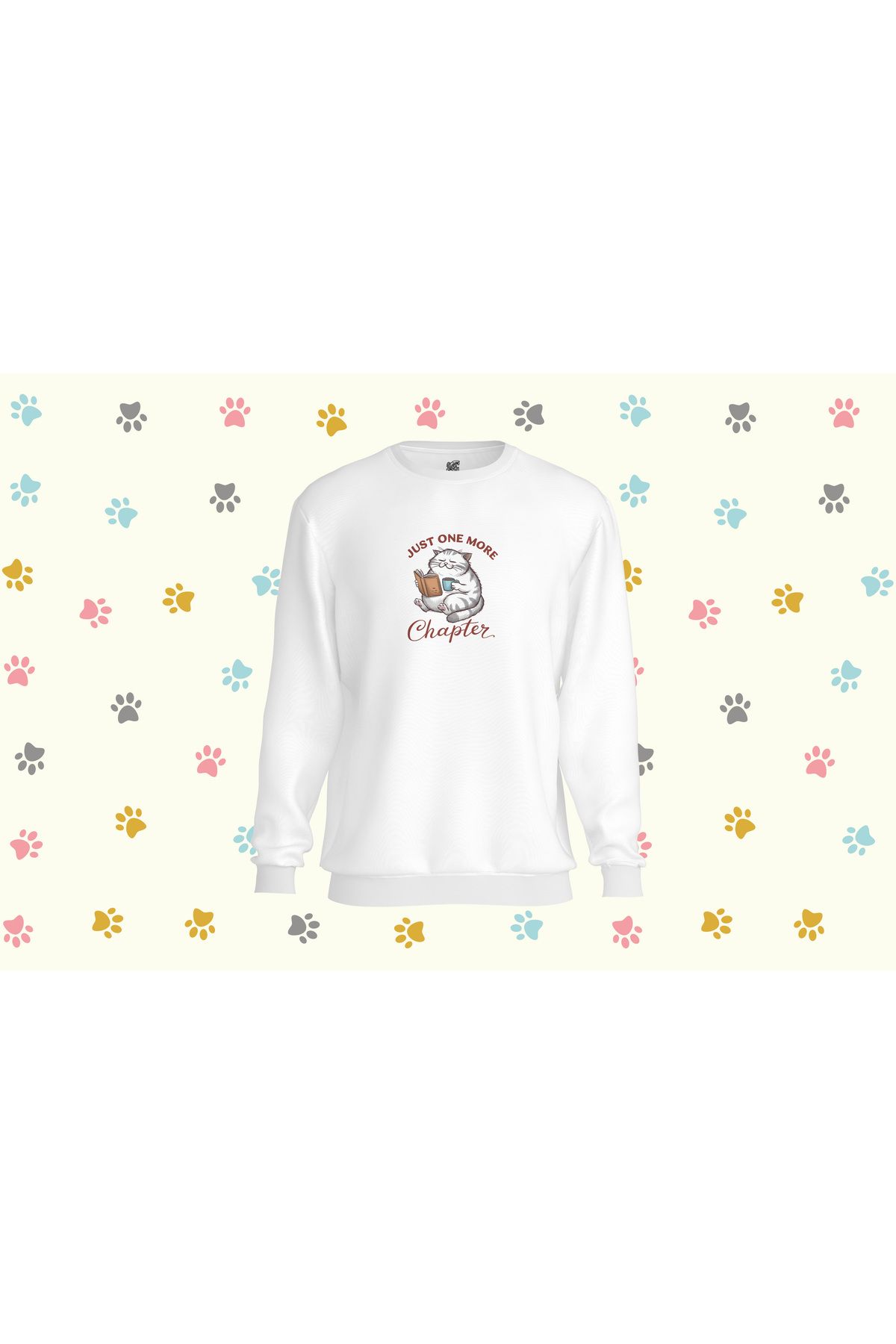 TASARIMATİK Patiyle Son Sayfa Sweatshirt