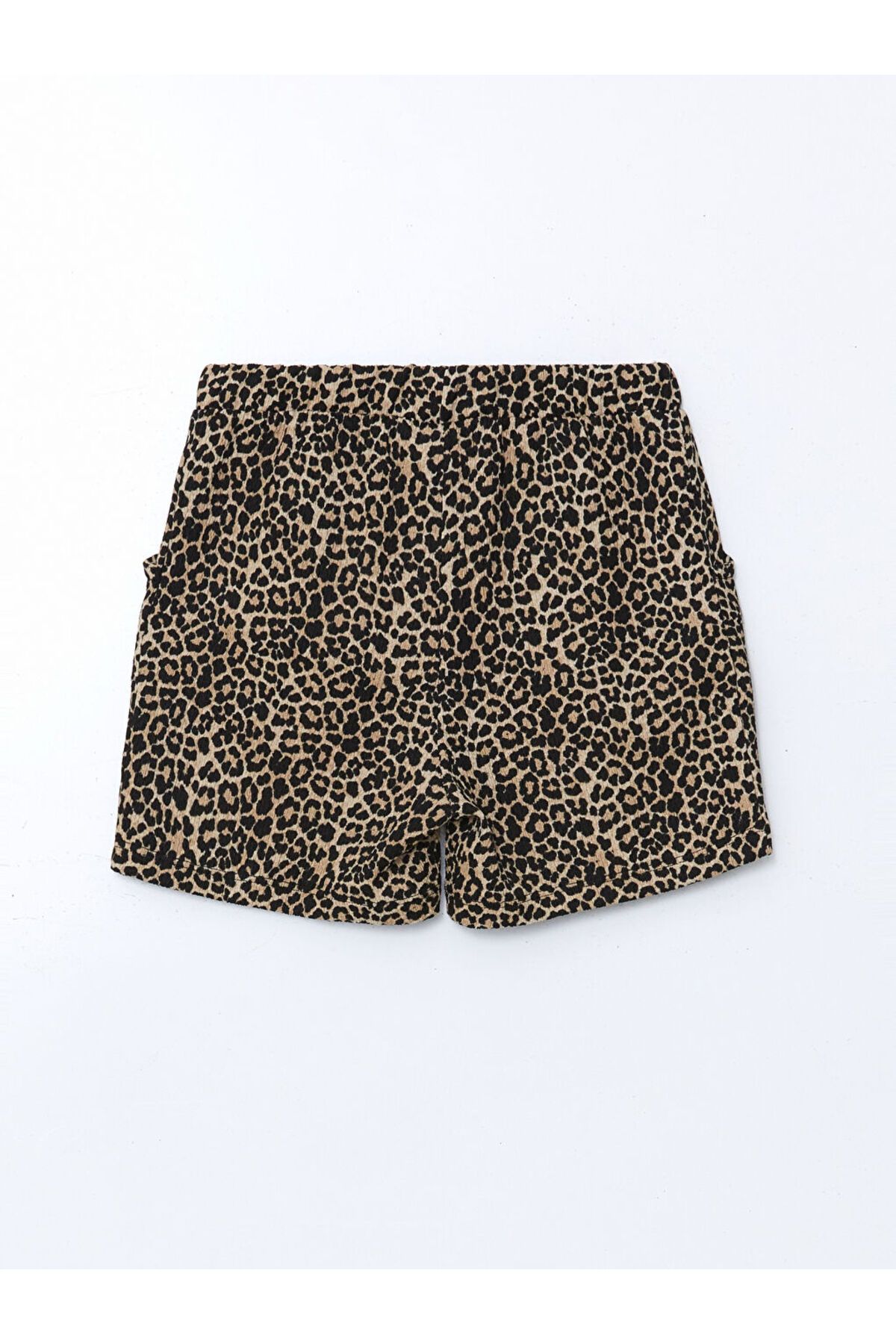 LC Waikiki-Sort pentru fete cu model leopard cu talie elastică sezon nou - S5KF52Z4 2