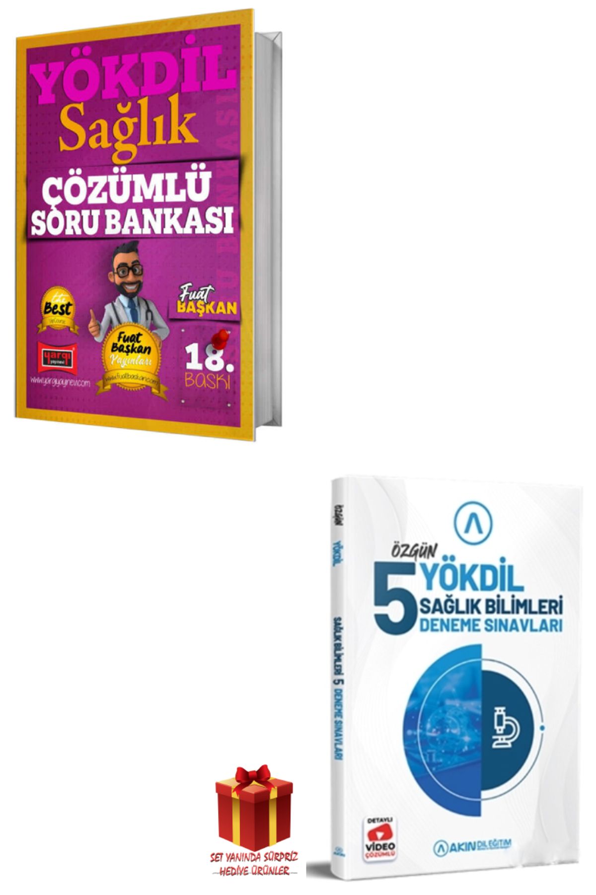 Yargı Yayınları Yargı Yökdil Sağlık Soru Bankası+Akın Yökdil Sağlık Deneme+Hediye