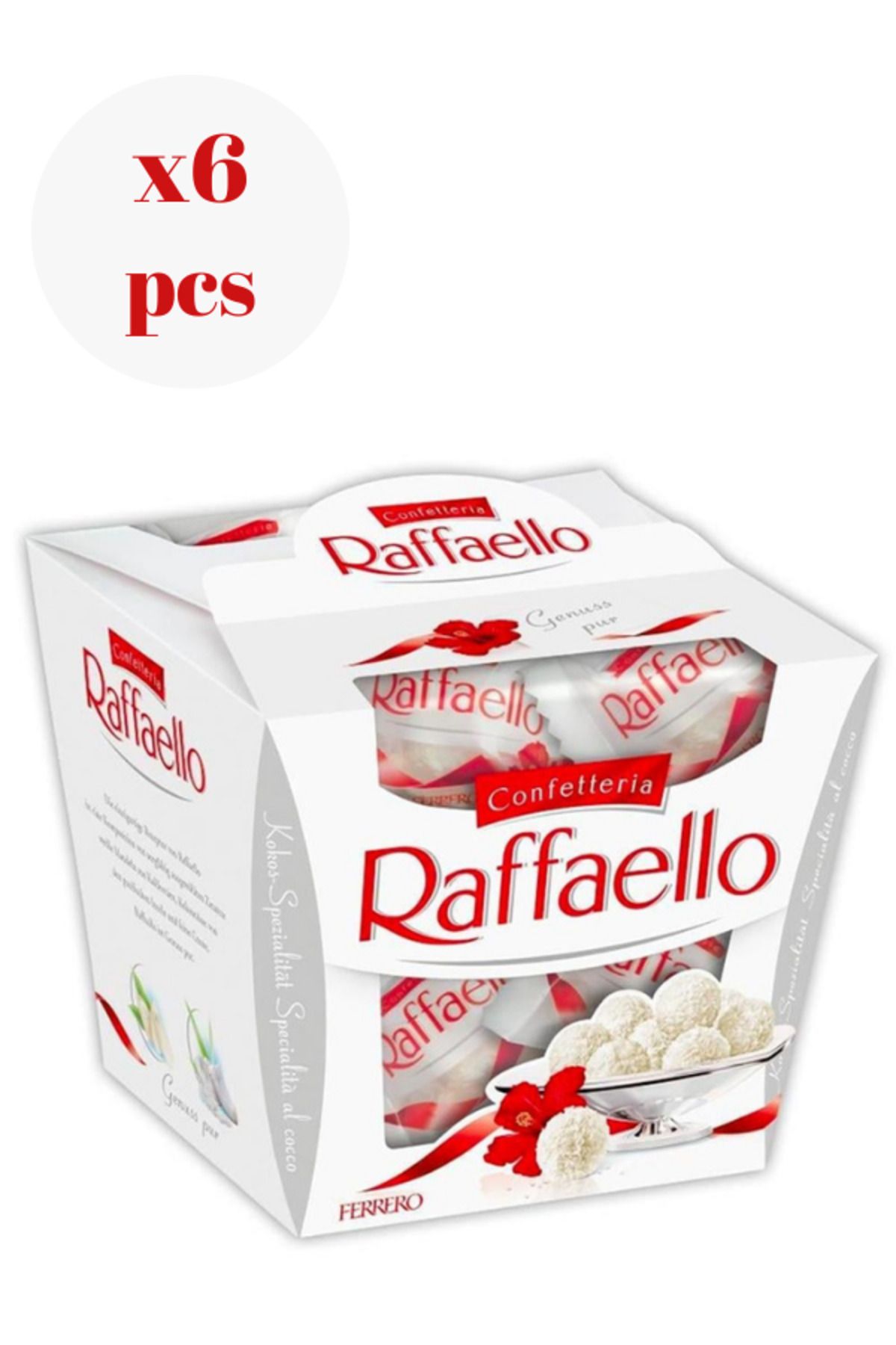 Ferrero Rocher Ferrero Raffaello 150 Gr x 6 Adet