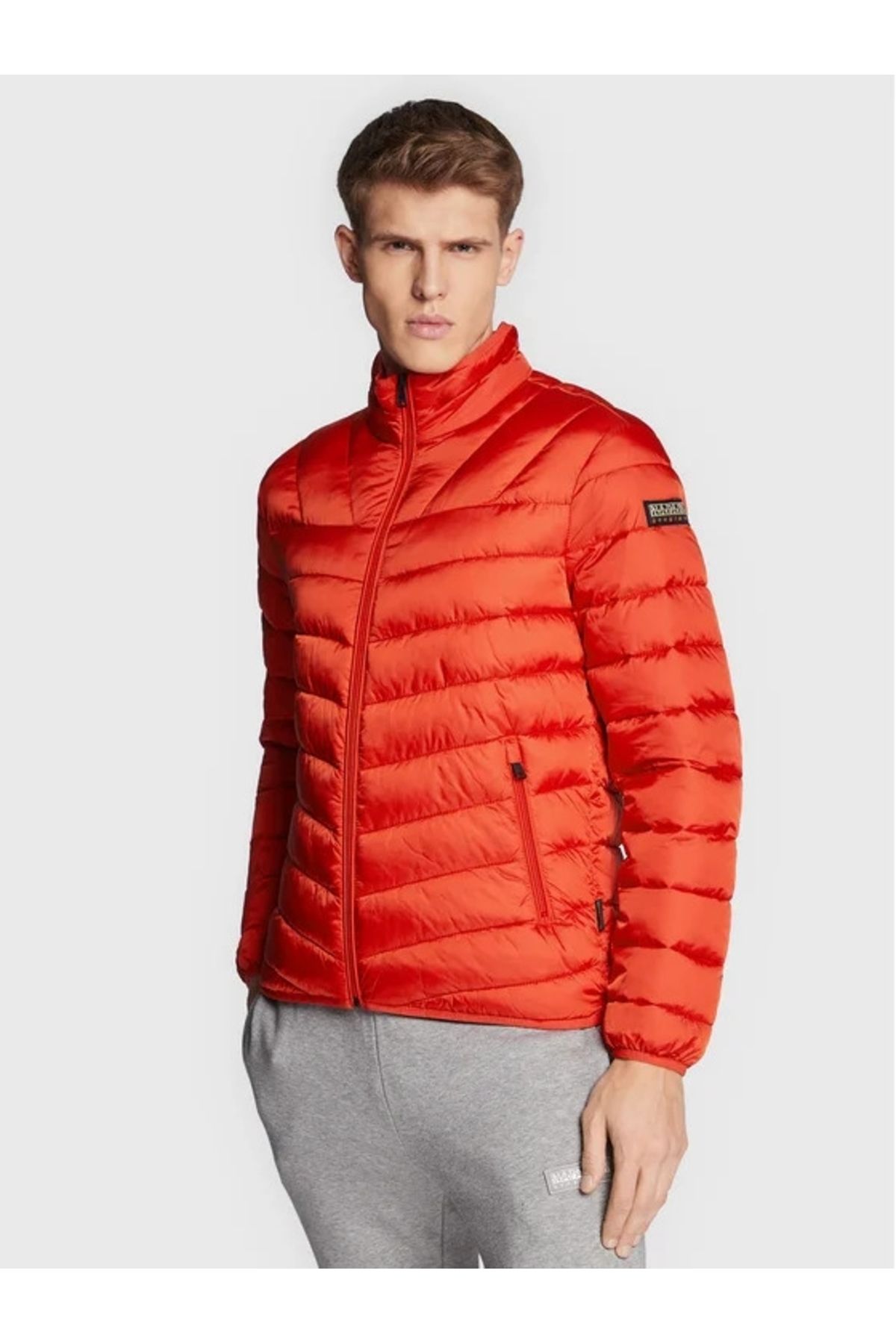 Napapijri-Men's marigold orange jacket Napapijri Aerons S 3 2