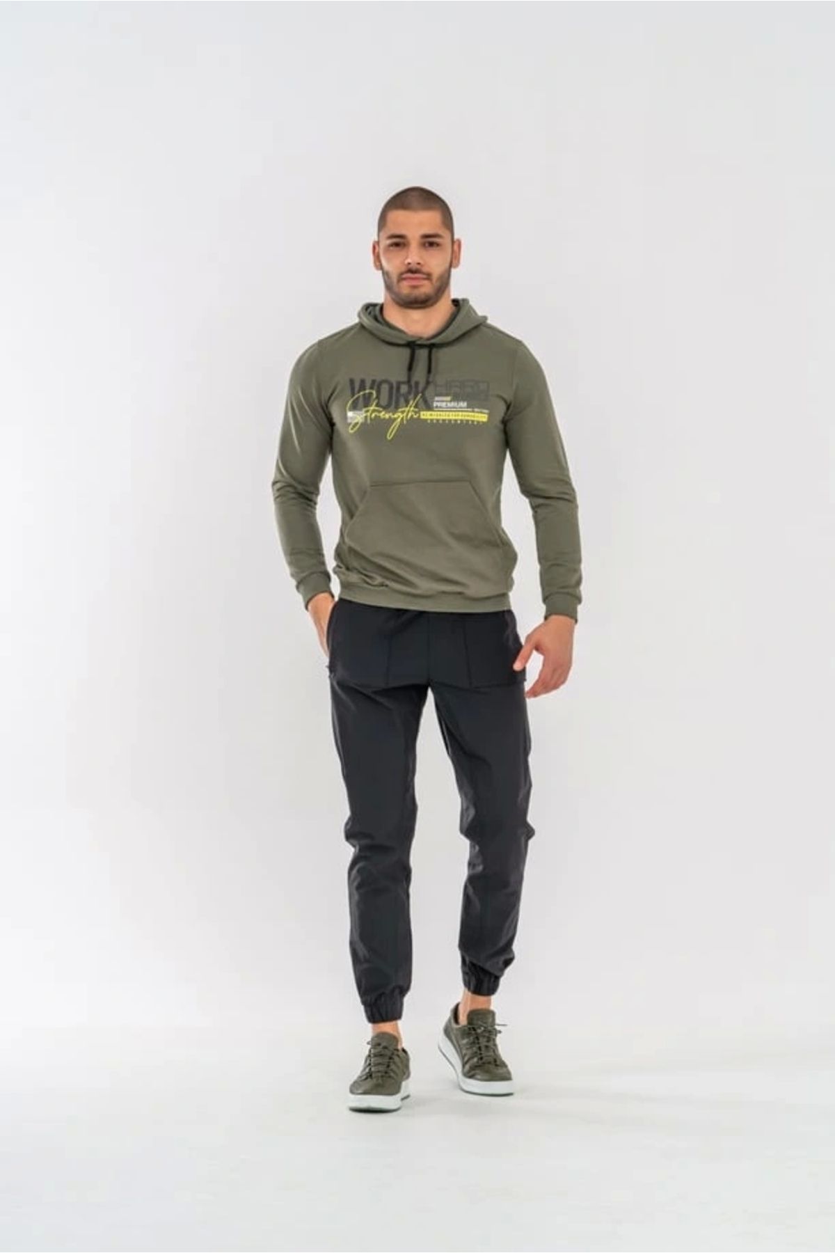 Astüm Askeri Malzeme Combat Tactical Outdoor Taktik Jogger Kargo Torba Cepli Paraşüt Pantolon Safari - 513