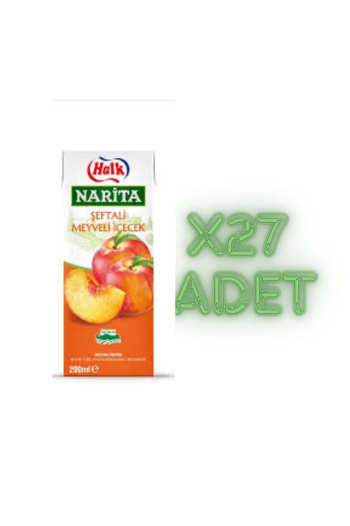 Halk Narita şeftaliM. İçecek 200 Mlx 27 adet bir koli