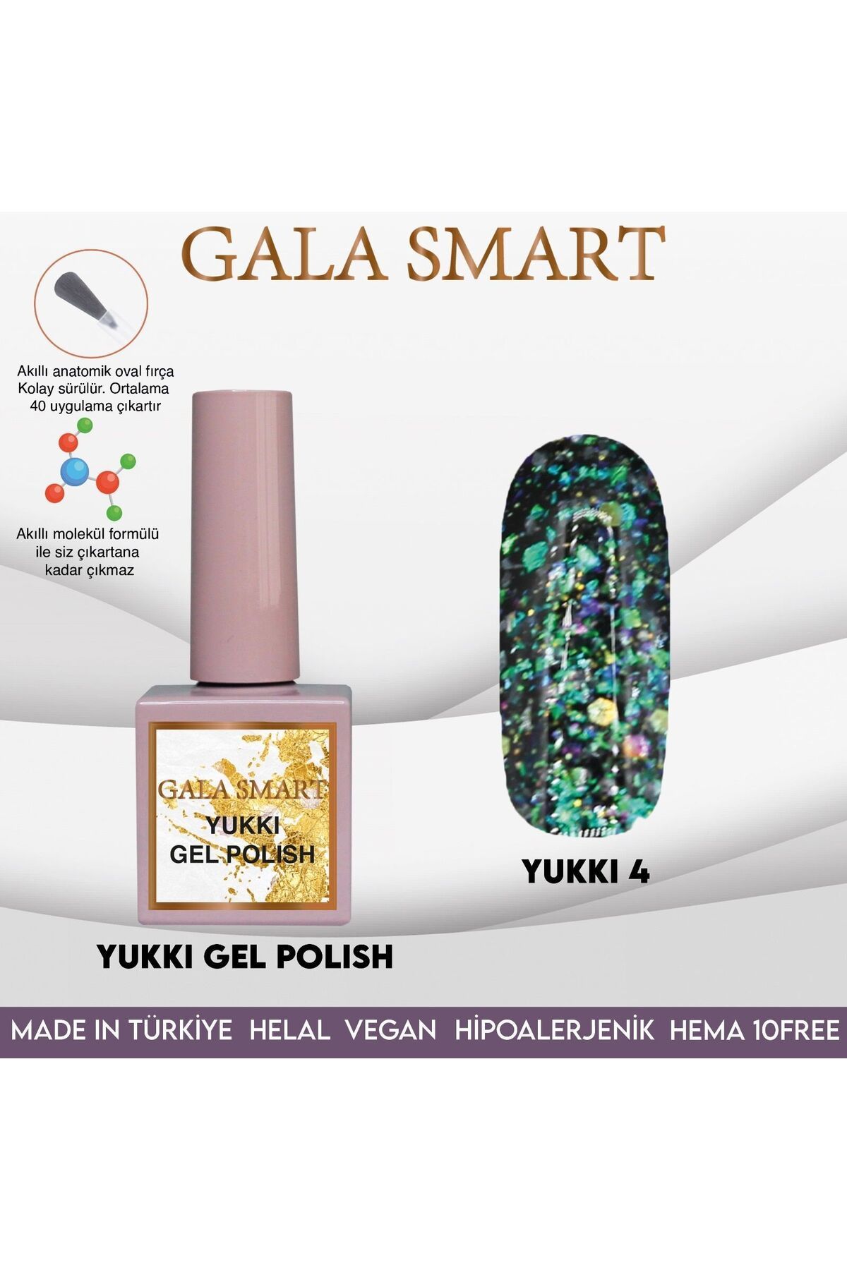 gala smart Yukki Kalıcı Oje 10ml Y04