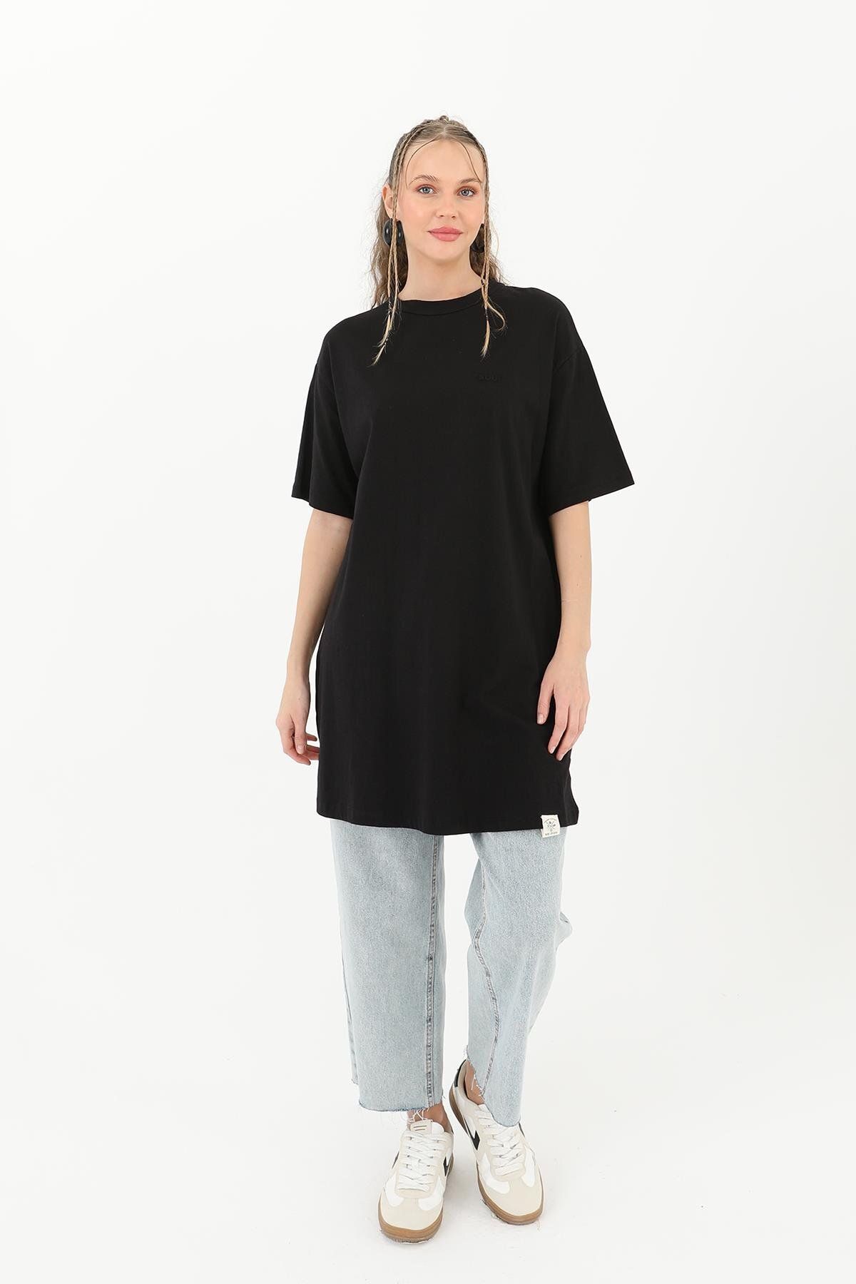 Soul Kadın Basic T-shirt - 30727TSH - BLACK