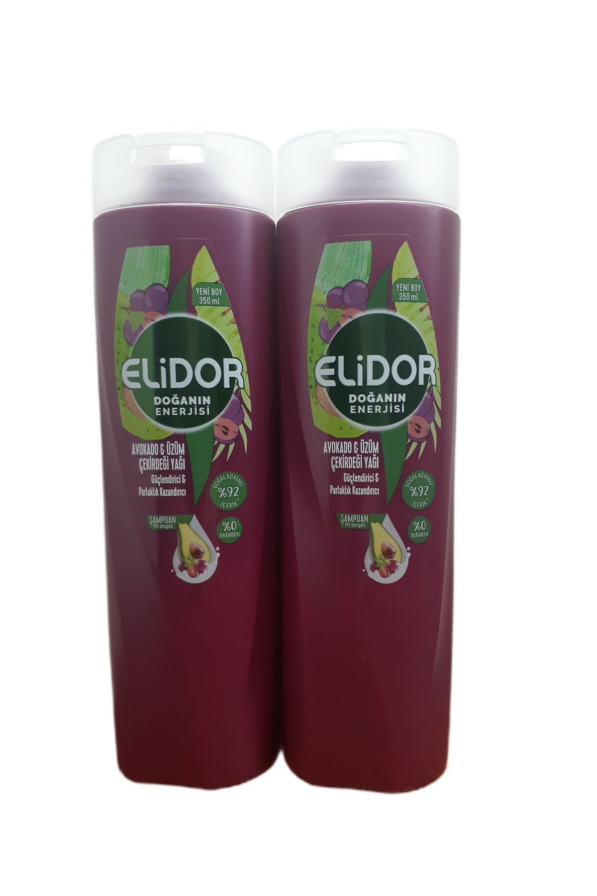 Elidor DOĞANIN ENERJİSİ AVAKADO &ÜZÜM ÇEKİRDEĞİ YAĞI 350 ML ŞAMPUAN X 2 ADET