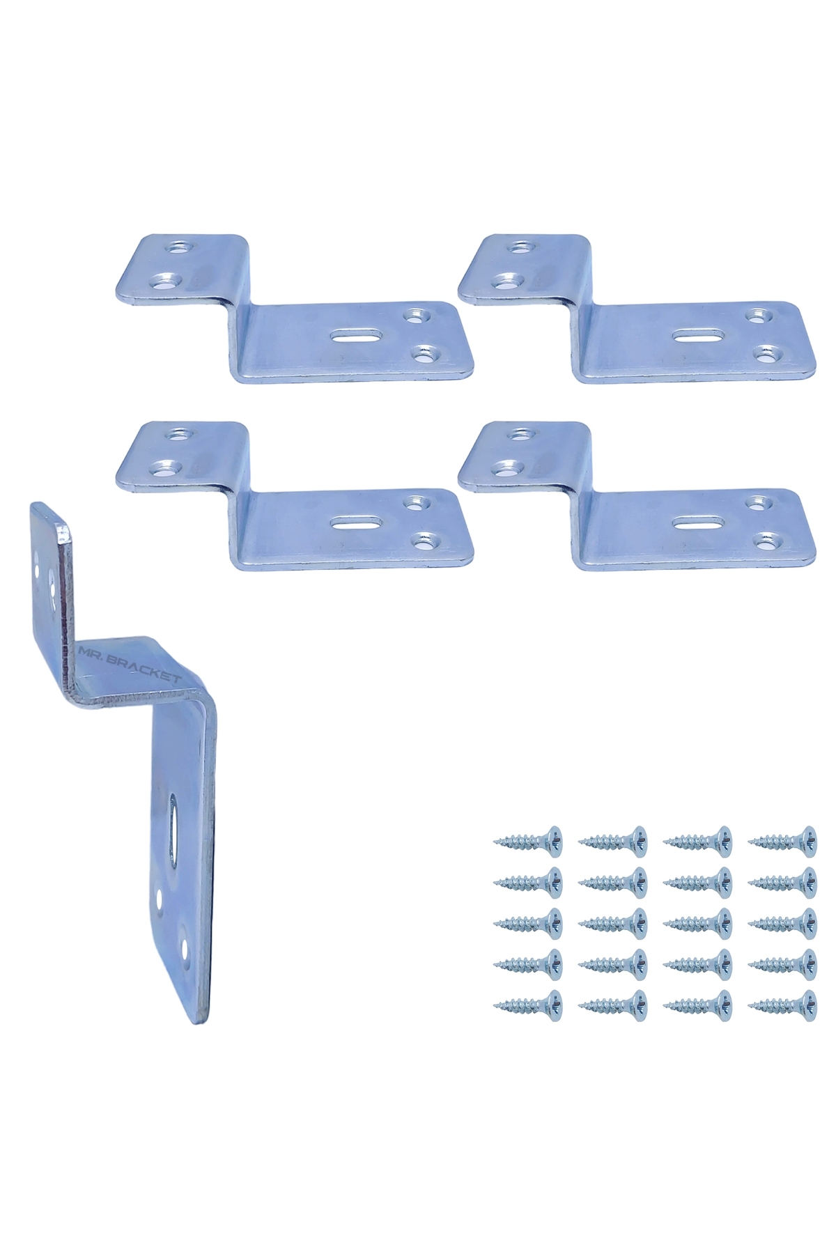 Mr. Bracket 4 Pcs. Ze Miter Gusset 30x50x20x25mm - Item Hanging Wall Hook Support Hanger Bracket