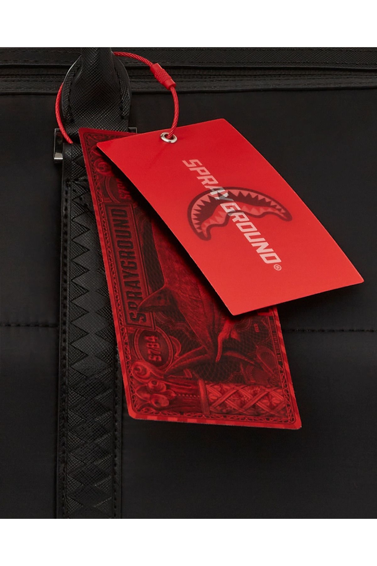 کیف دستی مشکی مردانه و زنانه کیسه دوفل سیاه سفید طراحی شیک کاربردی Sprayground