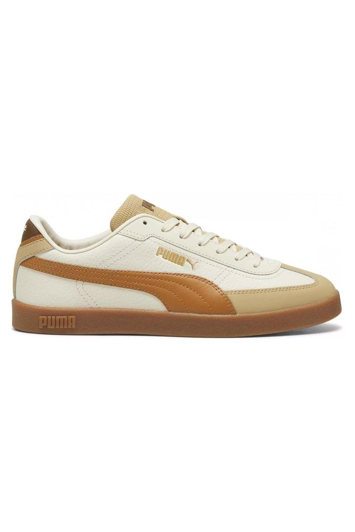 Puma 397448 01 Club II Era Lthr Bej-Krem-Taba Erkek Spor Ayakkabı