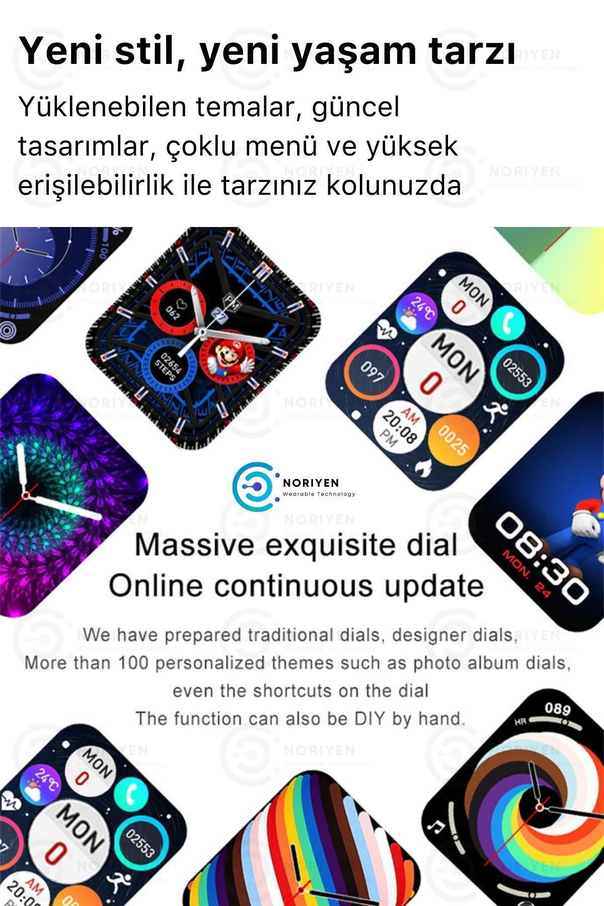 T500 Plus Yeni Seri Spor Ve Sağlık Sensörlü Ios Android Uyumlu Nabız Ve Tansiyon Ölçer Akıllı Saat