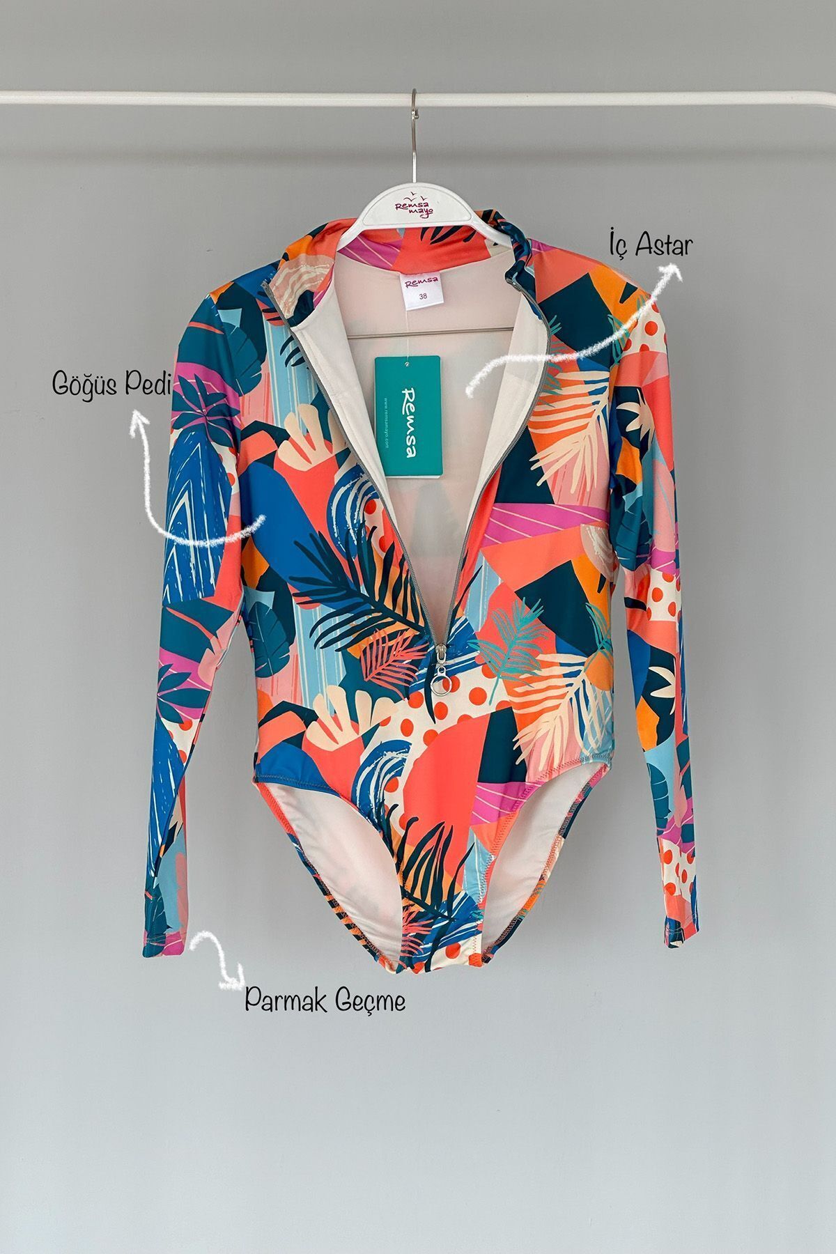 Remsa Mayo-Costum de baie pentru înotător Costum de baie Remsa R092A înotător exotic 5