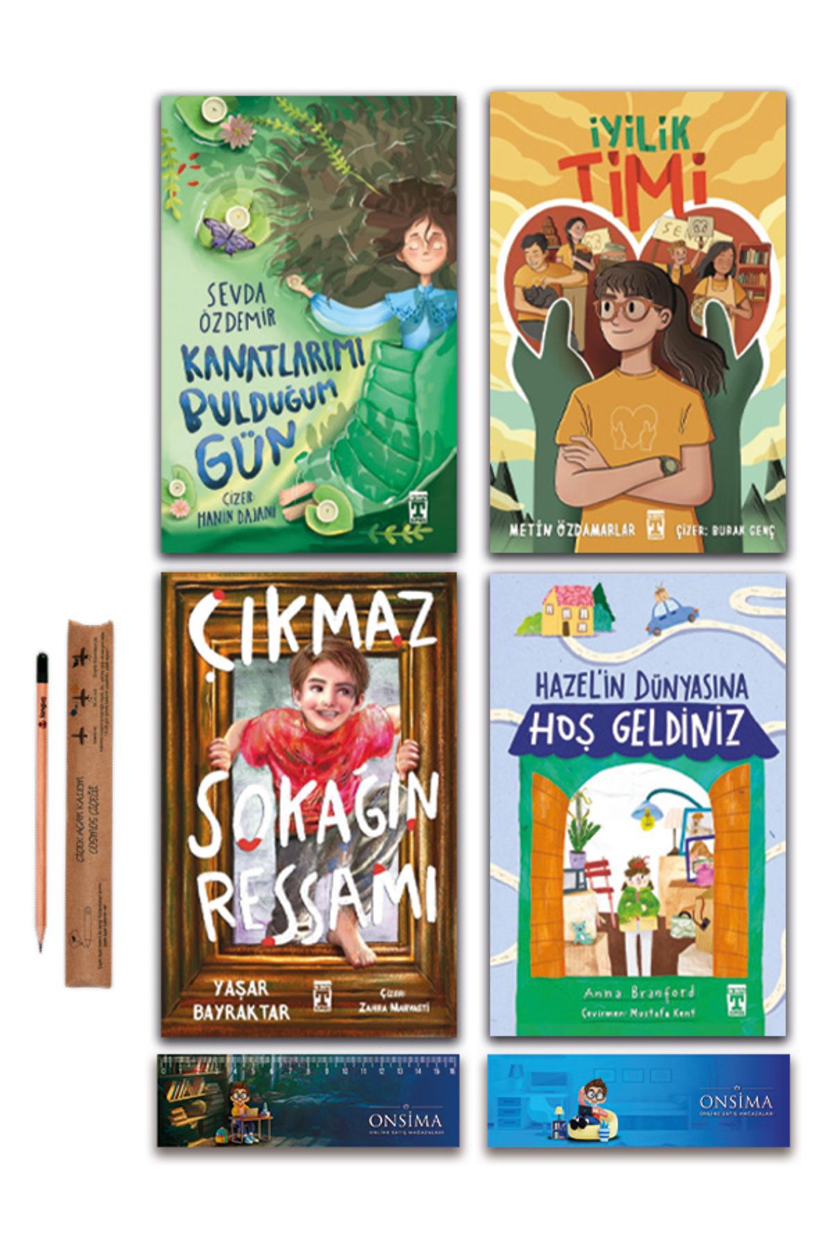 İlk Genç Timaş Kanatlarımı Bulduğum Gün - İyilik Timi - Çıkmaz Sokağın Ressamı Set 4 Kitap