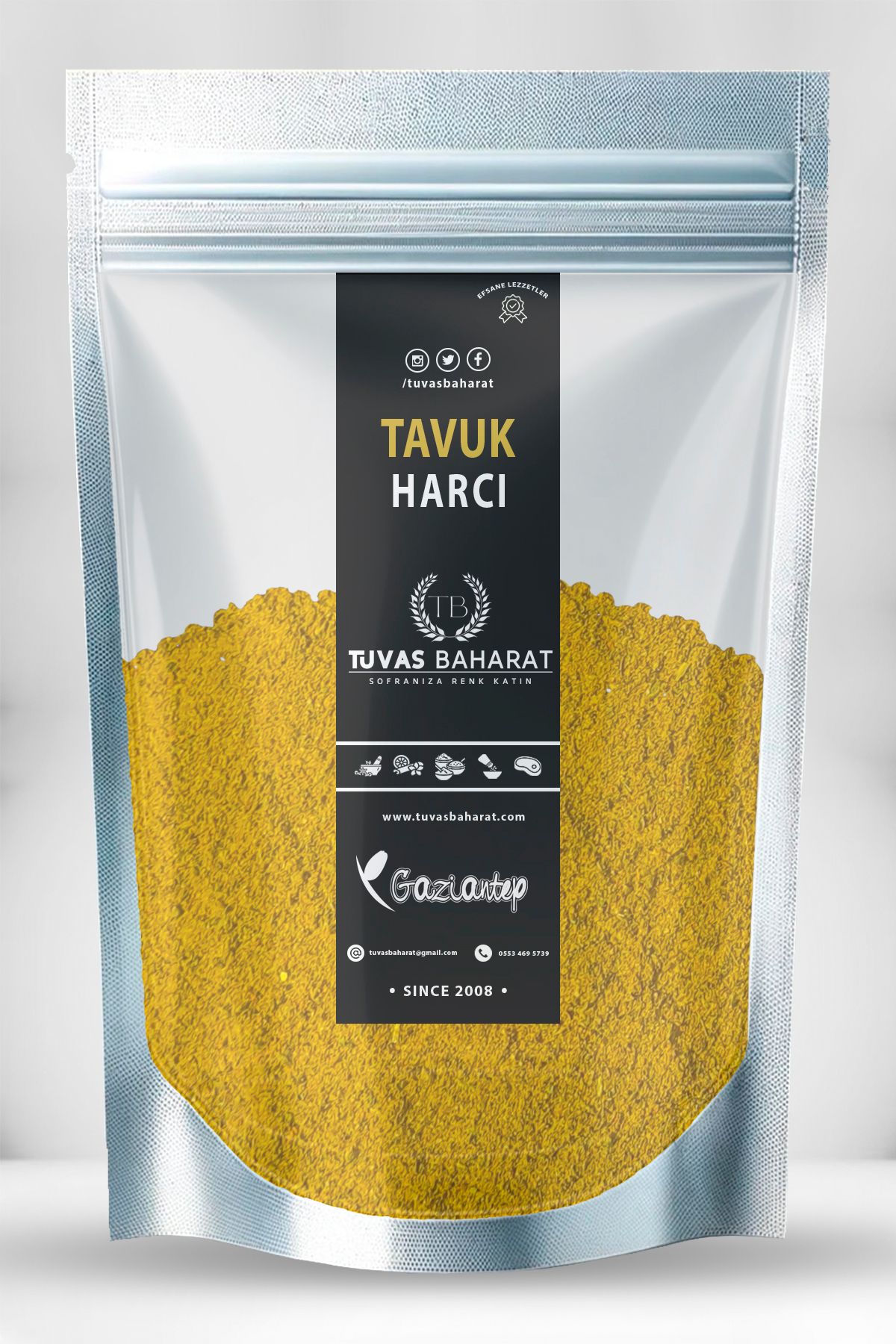 TUVAS BAHARAT Tavuk Baharatı (Harcı) 250 gram