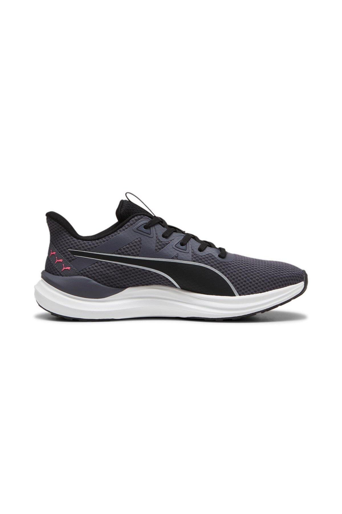 Puma 378768 33 Reflect Lite Gri-Siyah-Pembe Kadın Spor Ayakkabı