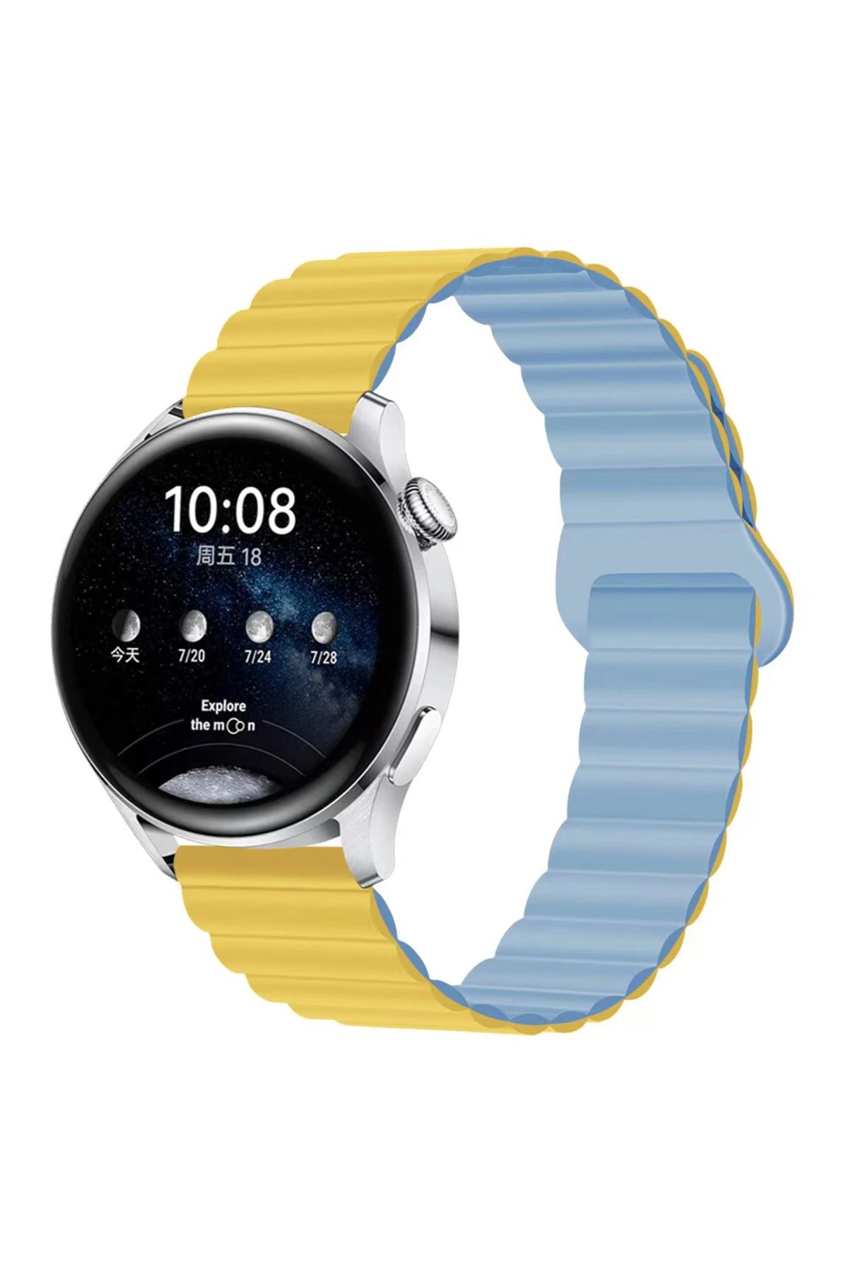 MMPSHOP Amazfit Gts - Gts 2 - Gts 2e - Gts 2 Mini - Gtr 42mm Uyumlu 20mm Manyetik Süet Dokulu Kordon