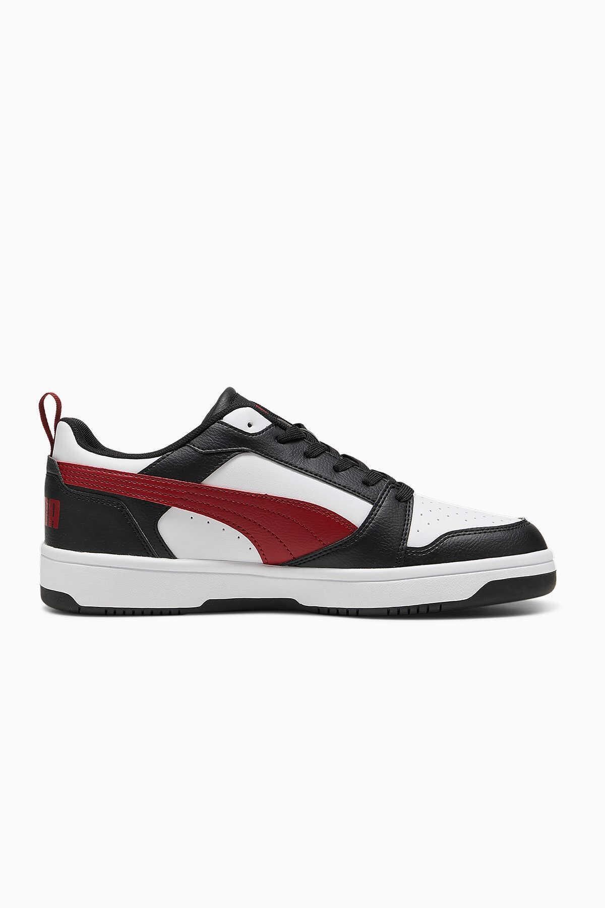 Puma 392328 30 Rebound V6 Low Beyaz-Kırmızı-Siyah Kadın Spor Ayak