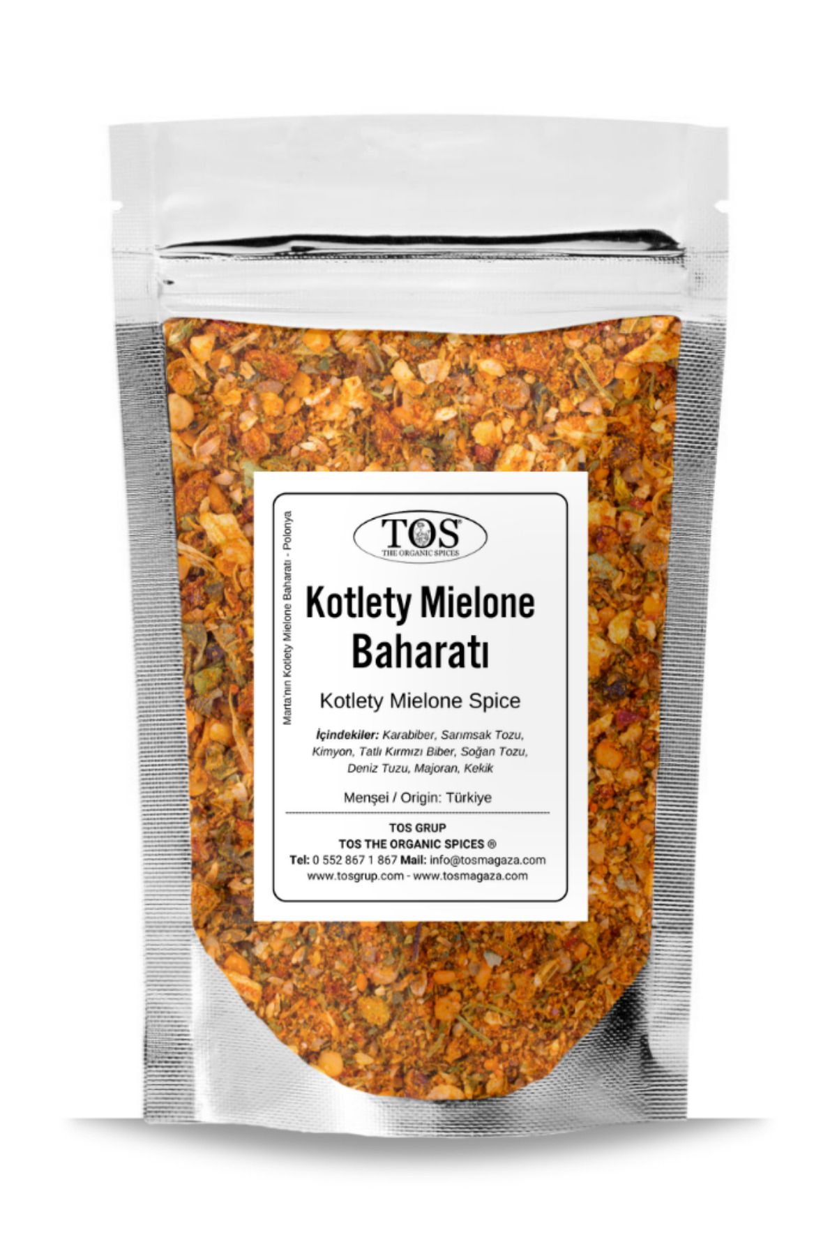 TOS The Organic Spices Marta'nın Kotlety Mielone Baharatı 100 gr Marta’s Kotlety Mielone Seasoning