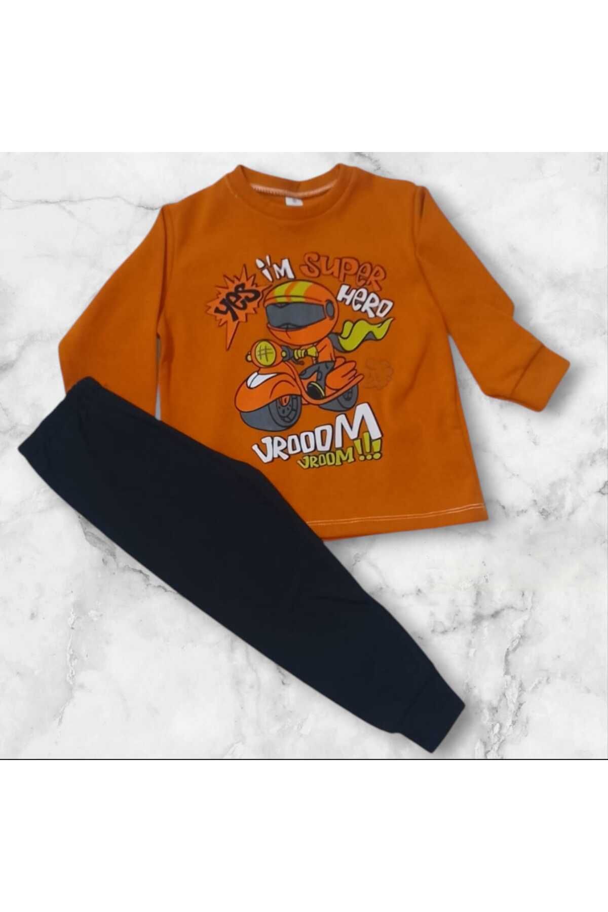 BBkidswear Erkek bebek baskılı eşofman  takımı