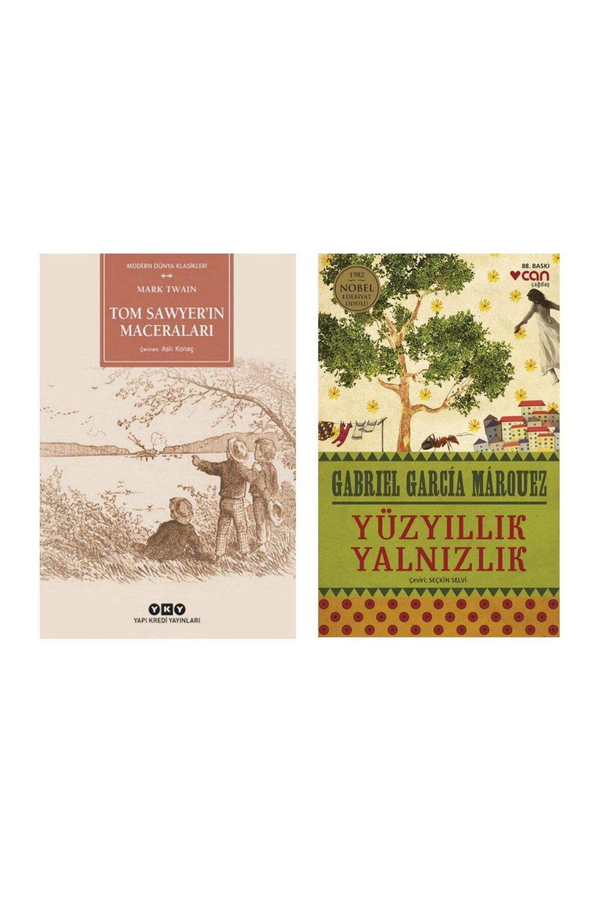 Yapı Kredi Yayınları Tom Sawyerin Maceraları-Mark Twain Yüzyıllık Yalnızlık - Gabriel García Márquez