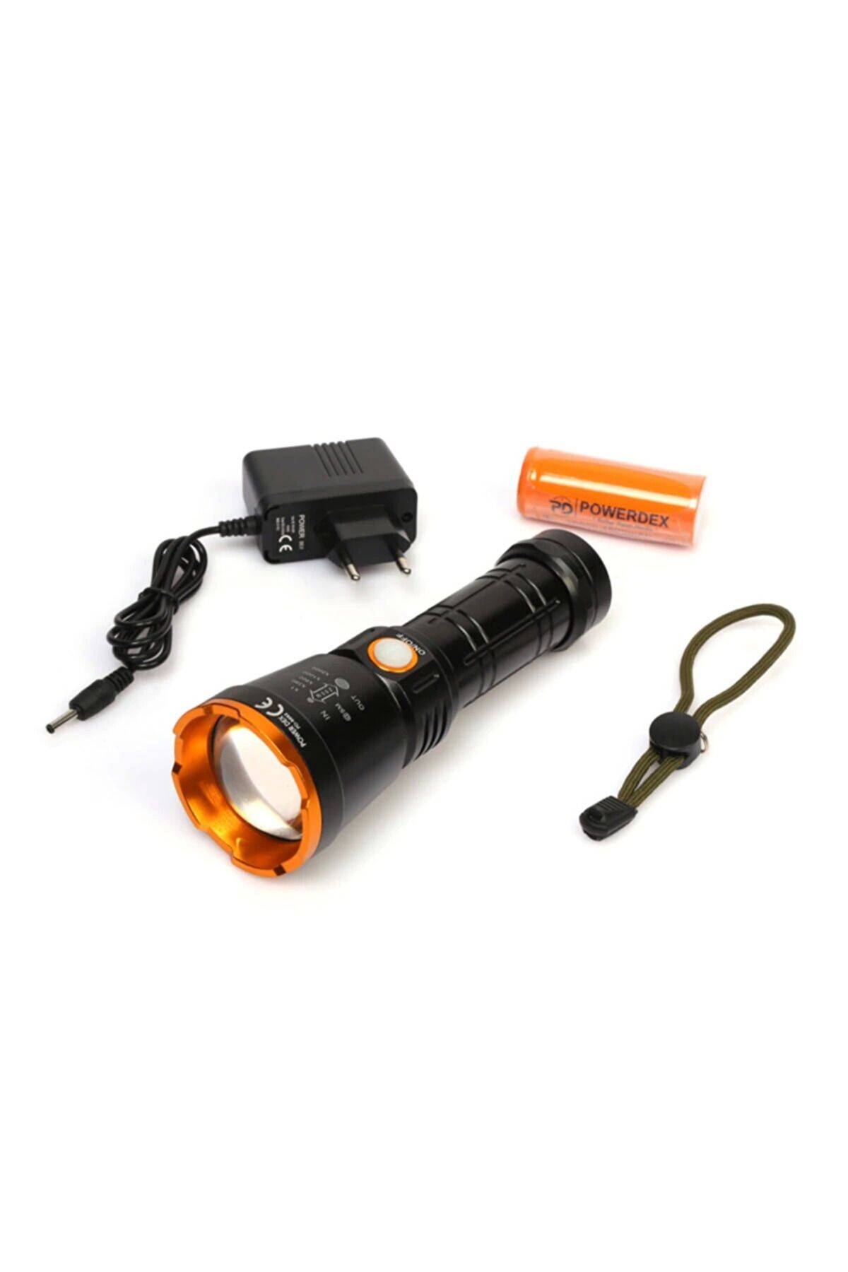 Easy Tedarik Pd-6682 1000 Lümen 15 Watt Profesyonel Şarjlı El Feneri