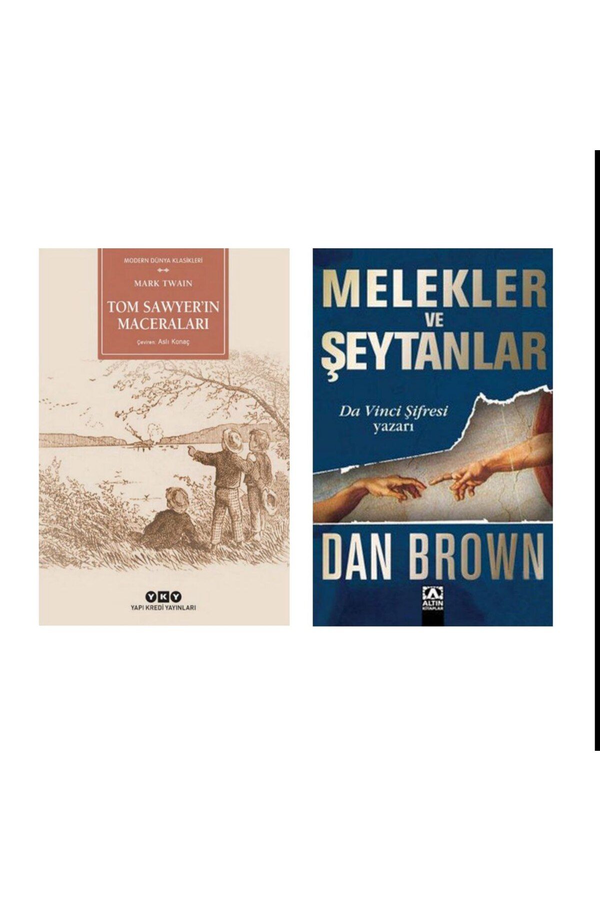 Yapı Kredi Yayınları Tom Sawyerin Maceraları-Mark Twain Melekler ve Şeytanlar - Dan Brown