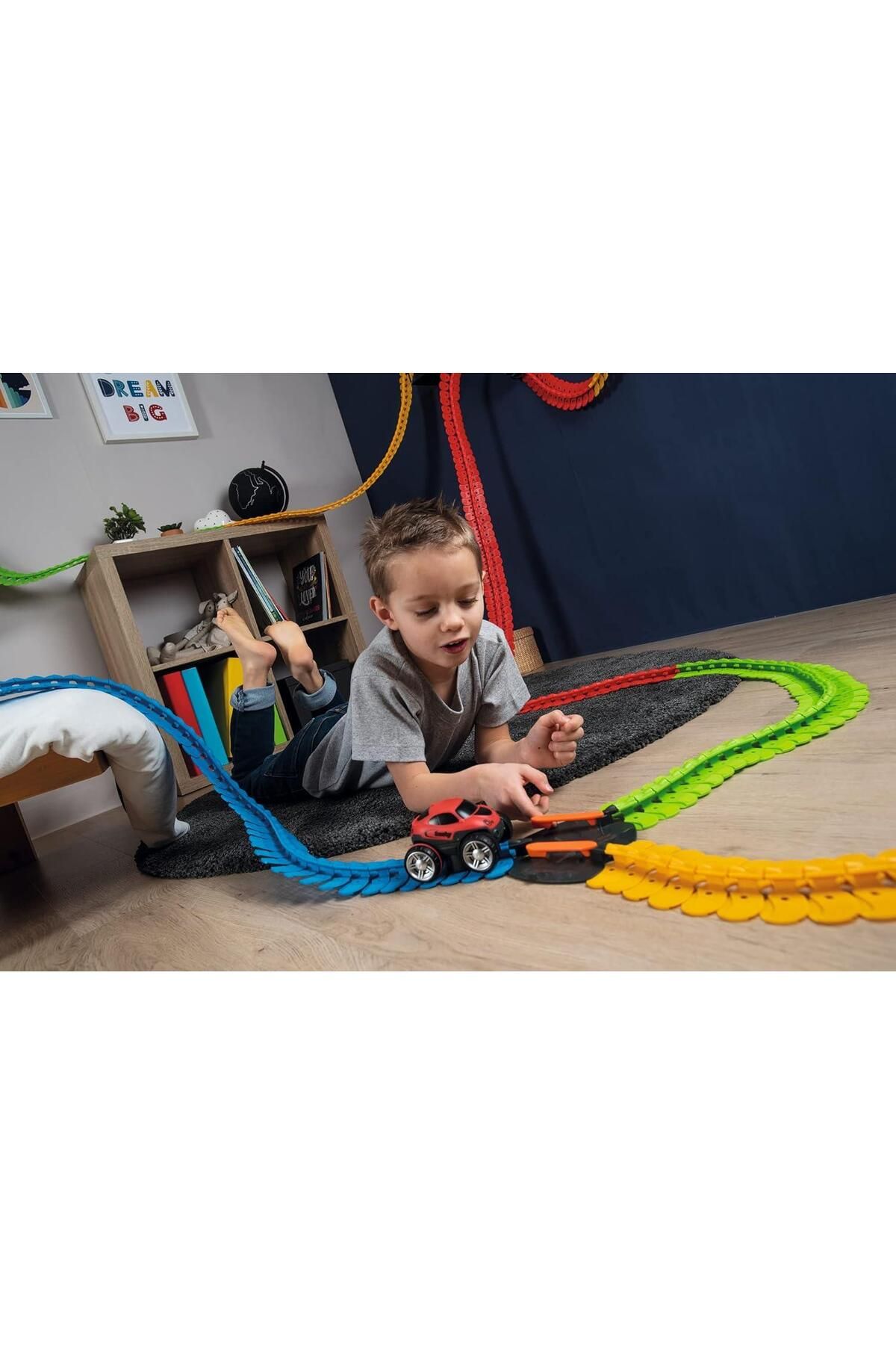 Smoby-, 180911, Flextreme Multi-Race Set Intersection Joint, Connect with Other Sets, 4 Prong, Full 5