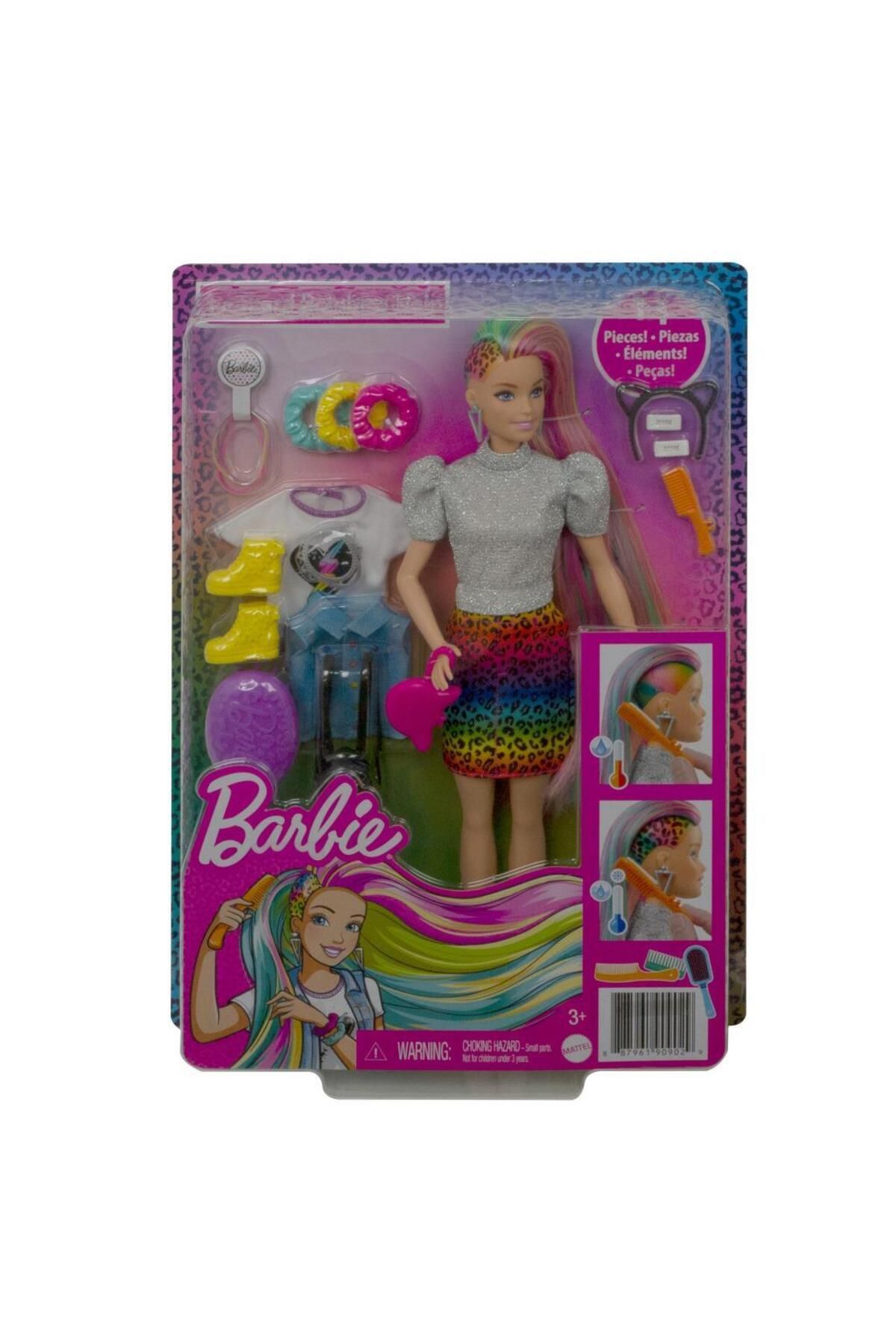 Barbie-Baby GRN81 - Leopard Patterned Hair 5