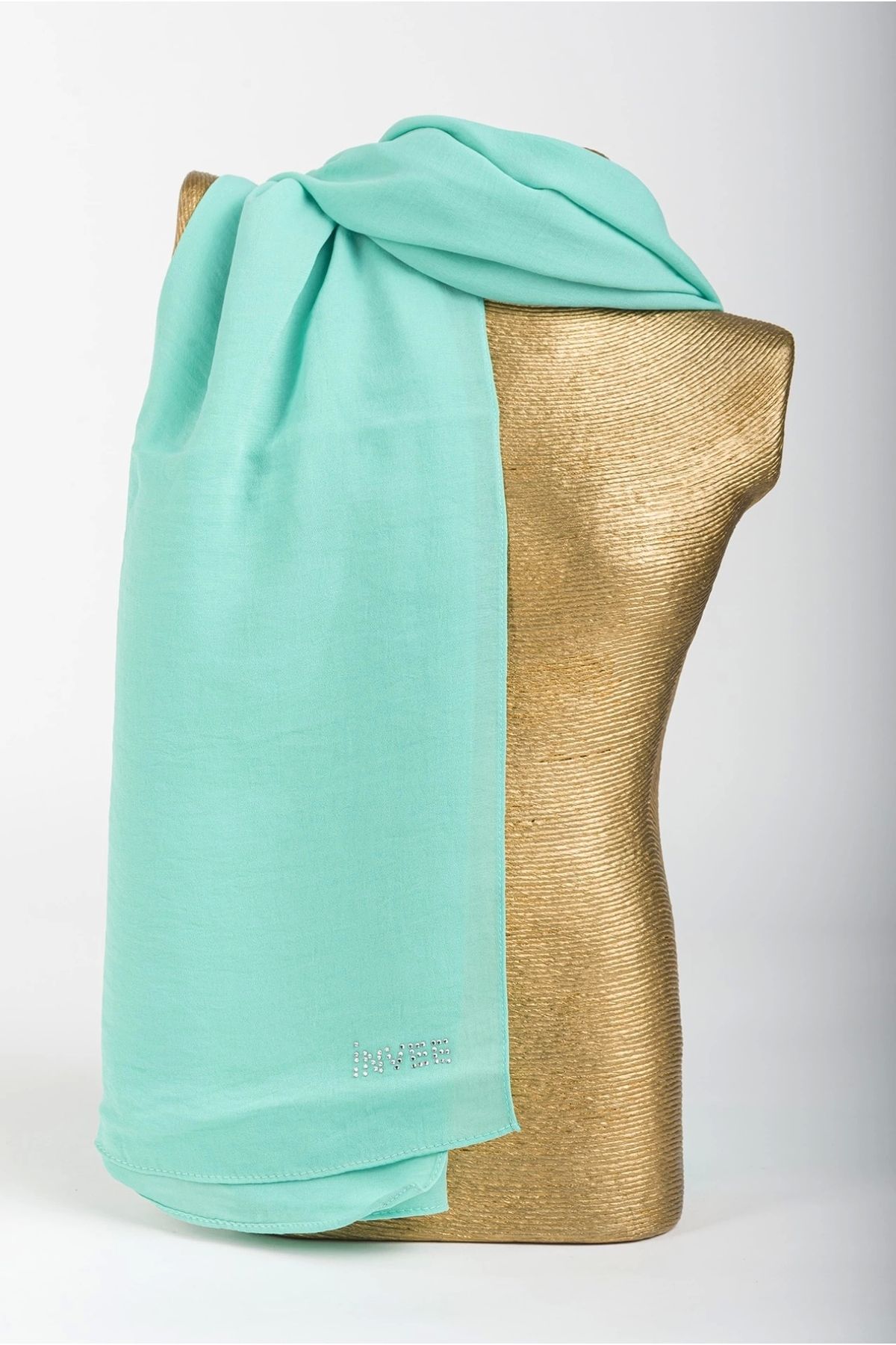 Invee-1246 Model Mint Color Jazz Shawl 1