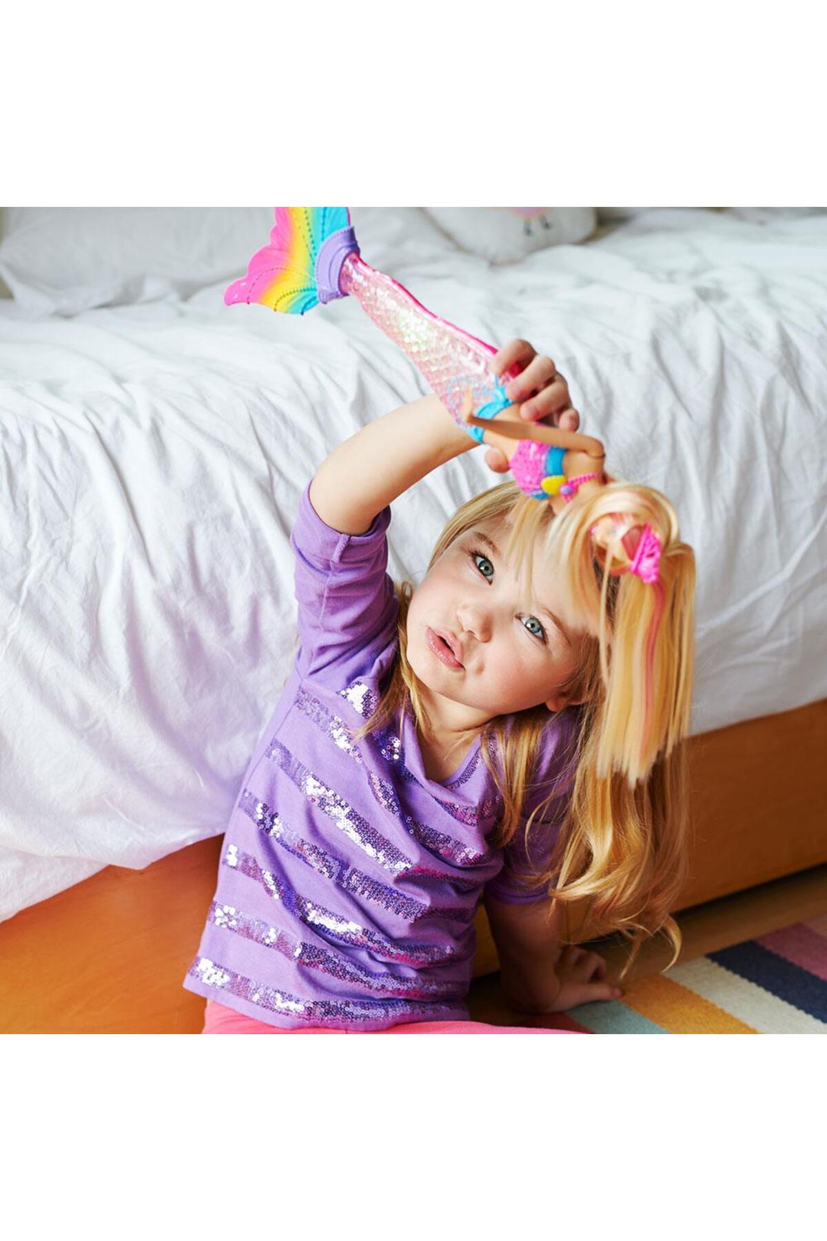 Barbie Gökkuşağı Işıklı Denizkızı Dhc40 fotoğrafı 7 (önizleme)