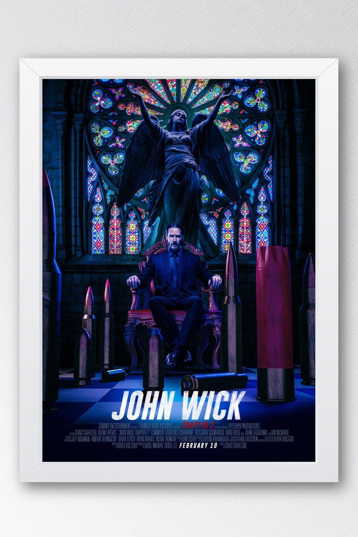 Saturn John Wick Çerçeveli Tablo - Film Posteri Tablo