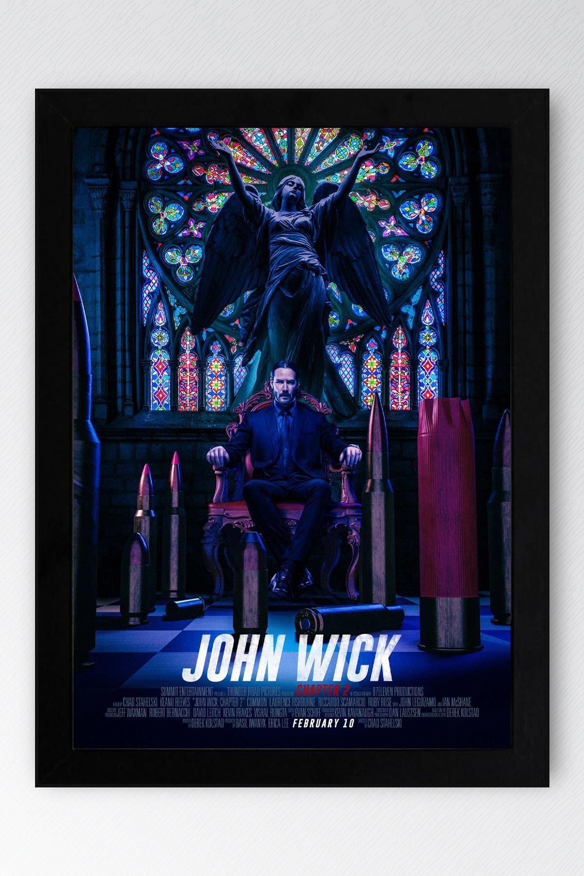 Saturn John Wick Çerçeveli Tablo - Film Posteri Tablo