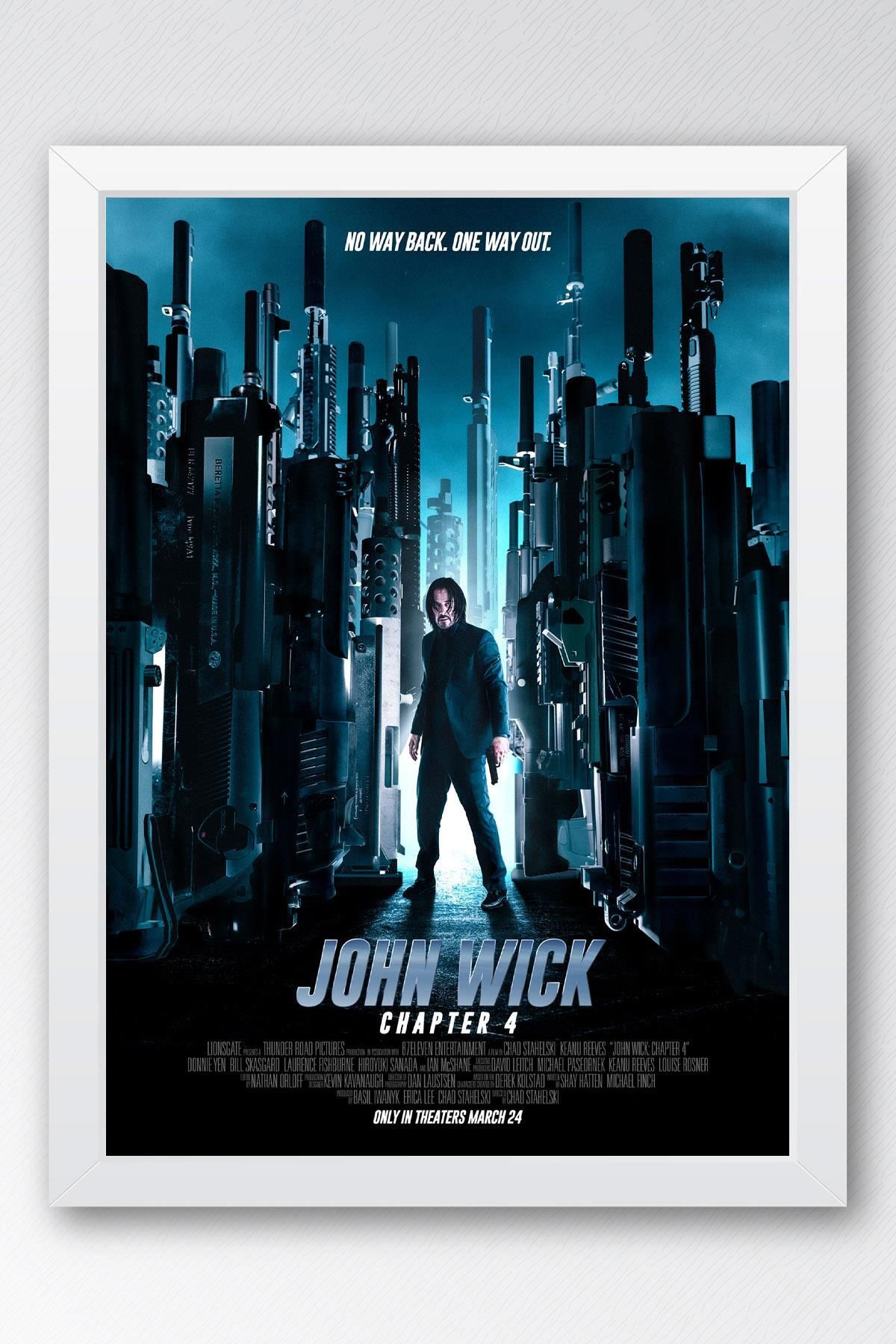 Saturn John Wick Çerçeveli Tablo - Film Posteri Tablo