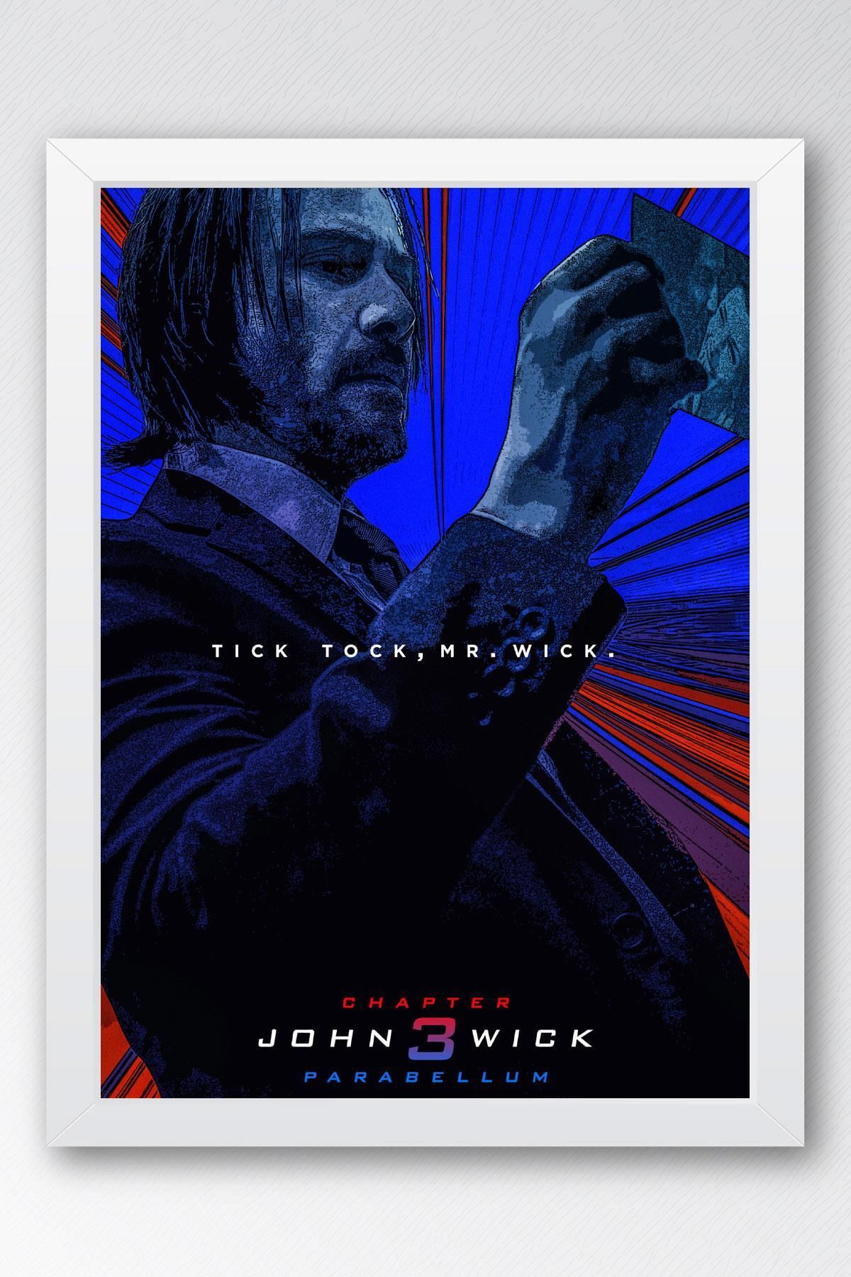 Saturn John Wick Çerçeveli Tablo - Film Posteri Tablo