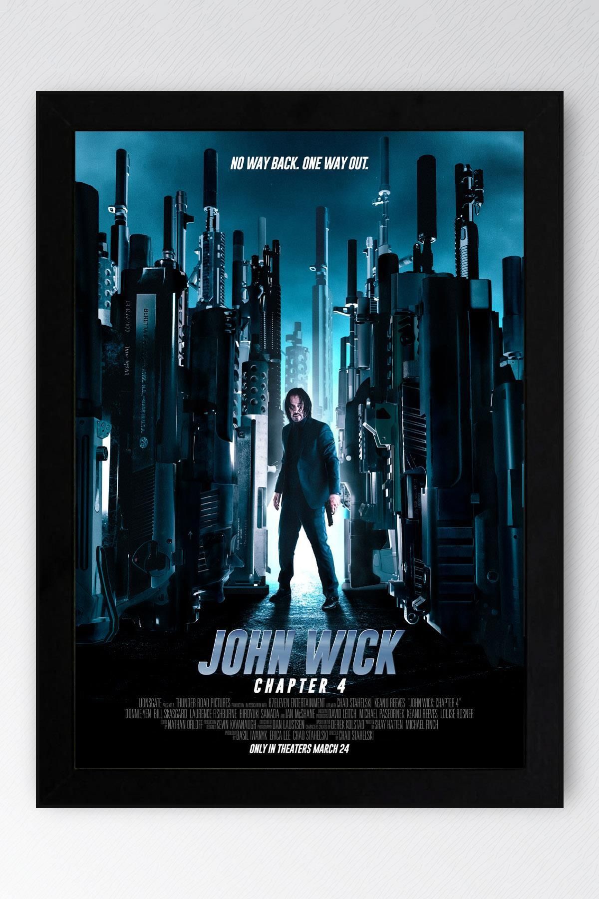 Saturn John Wick Çerçeveli Tablo - Film Posteri Tablo