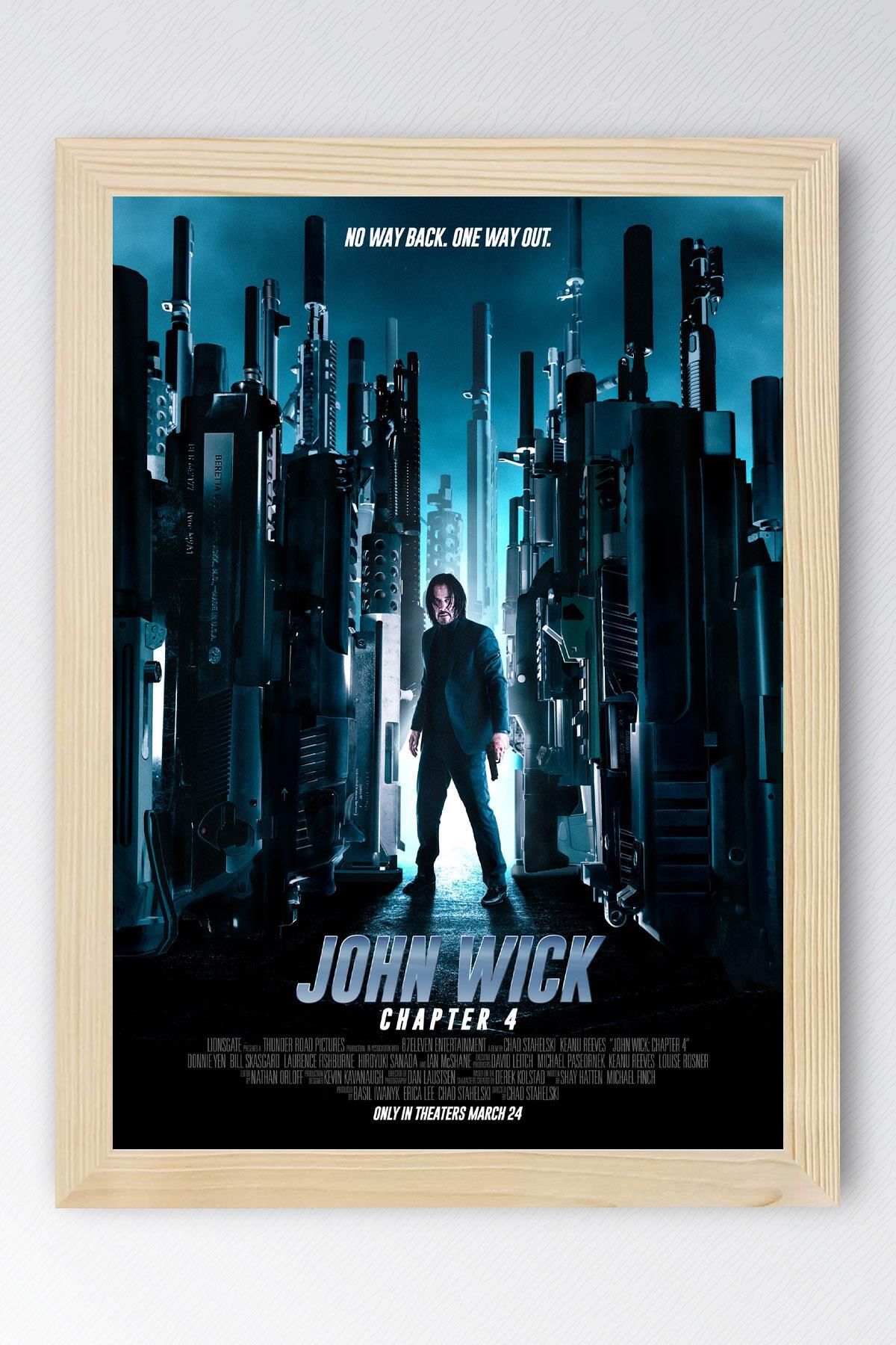 Saturn John Wick Çerçeveli Tablo - Film Posteri Tablo