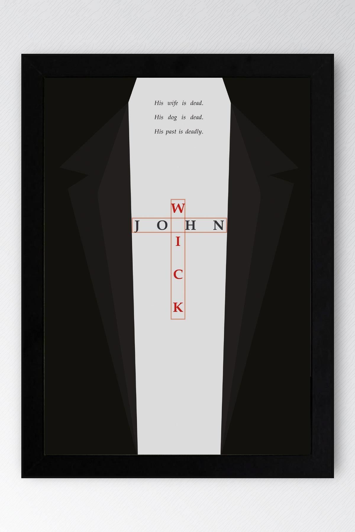 Saturn John Wick Çerçeveli Tablo - Film Posteri Tablo